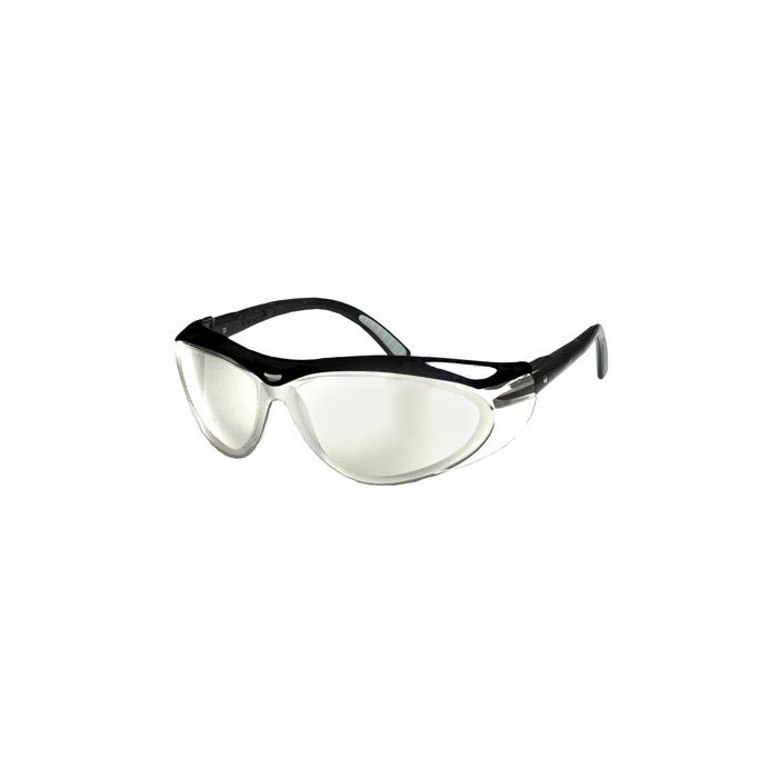 Safety Works Outdoor Semi-Rimless Adjustable Width Black Temple