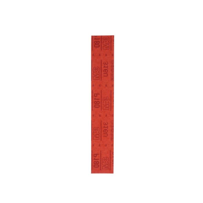 3M™ Hookit™ Red Abrasive Sheet, 01179, P180, 2-3/4 in x 16 1/2 in, 25 sheets per carton, 5 cartons per case