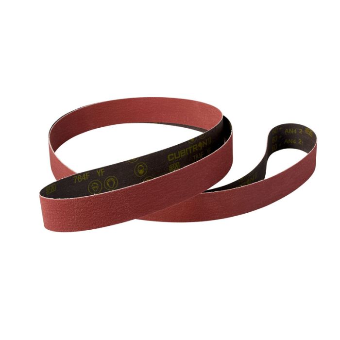 3M™ Cubitron™ II Cloth Belt 784F, 3/4 in x 18 in, 80+ YF-weight, Fabri-Lok, 50 per inner 200 per case