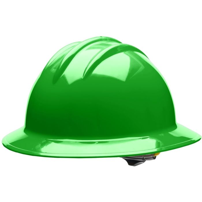 Bullard C34 34HGP 6pt Pinlock Classic Extra Large Full Brim Style Hi-Viz Green Hard Hat 20/Case