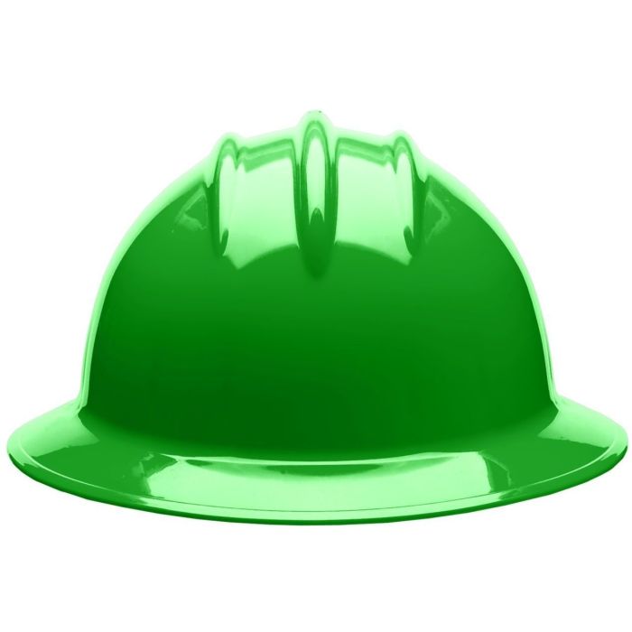 Bullard C34 34HGP 6pt Pinlock Classic Extra Large Full Brim Style Hi-Viz Green Hard Hat 20/Case