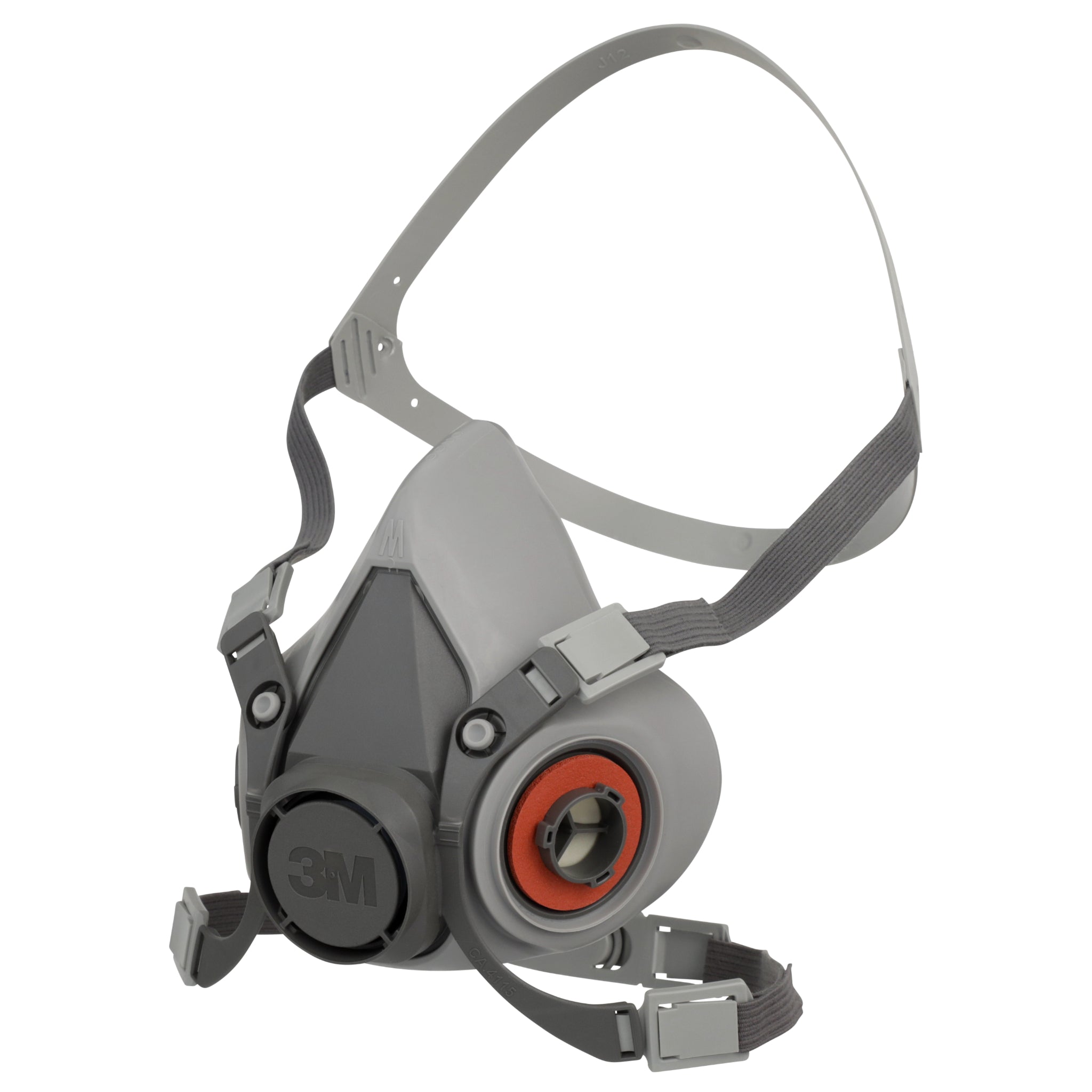 3M 6200 Half Face Reusable Respirator, Gray, right side view