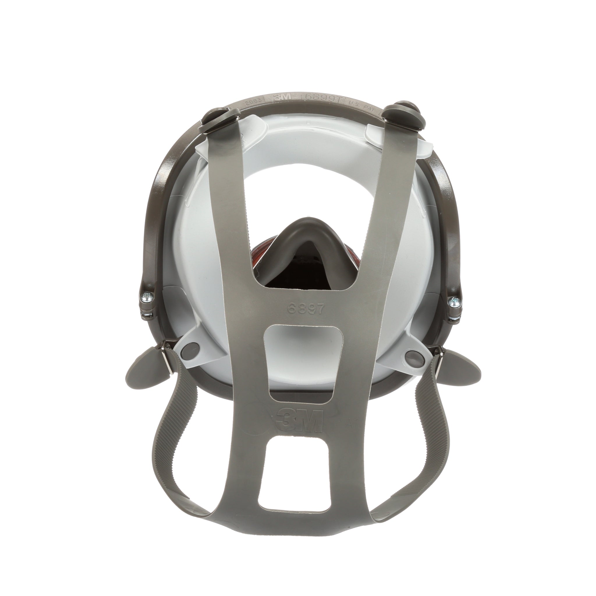 3M 6700 Full Face Reusable Respirator, Gray, Small, back view