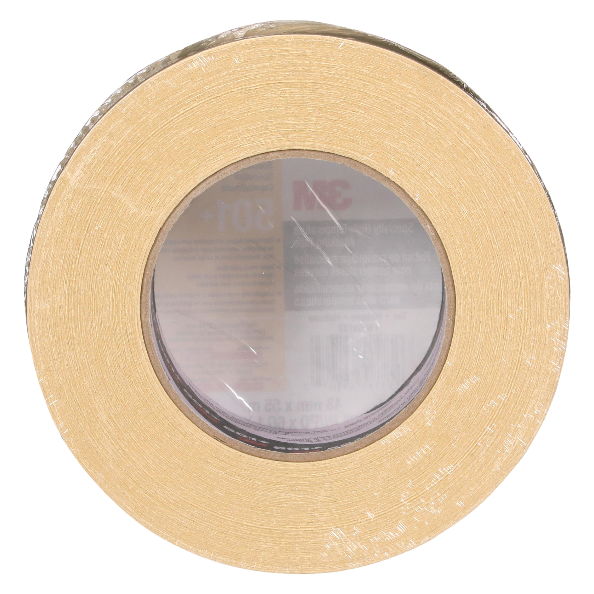 3M Specialty High Temperature Masking Tape 501+ Tan 48 mm x 55 m back view