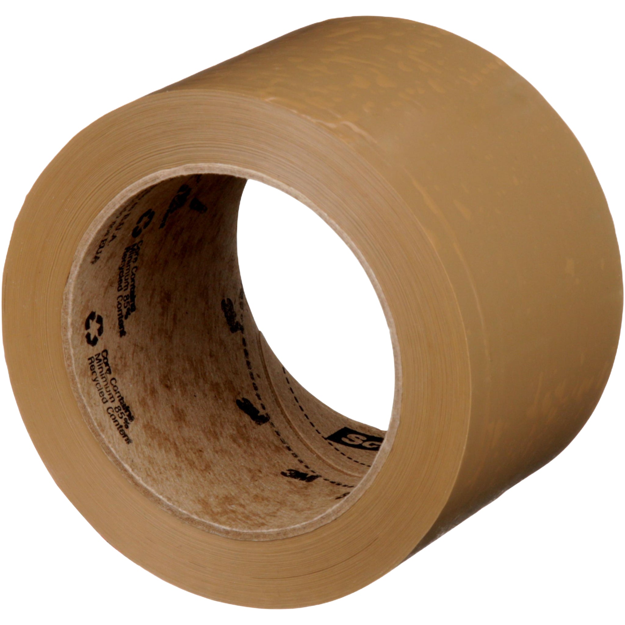 Scotch Box Sealing Tape 371 Tan 72 mm x 100 m left side view