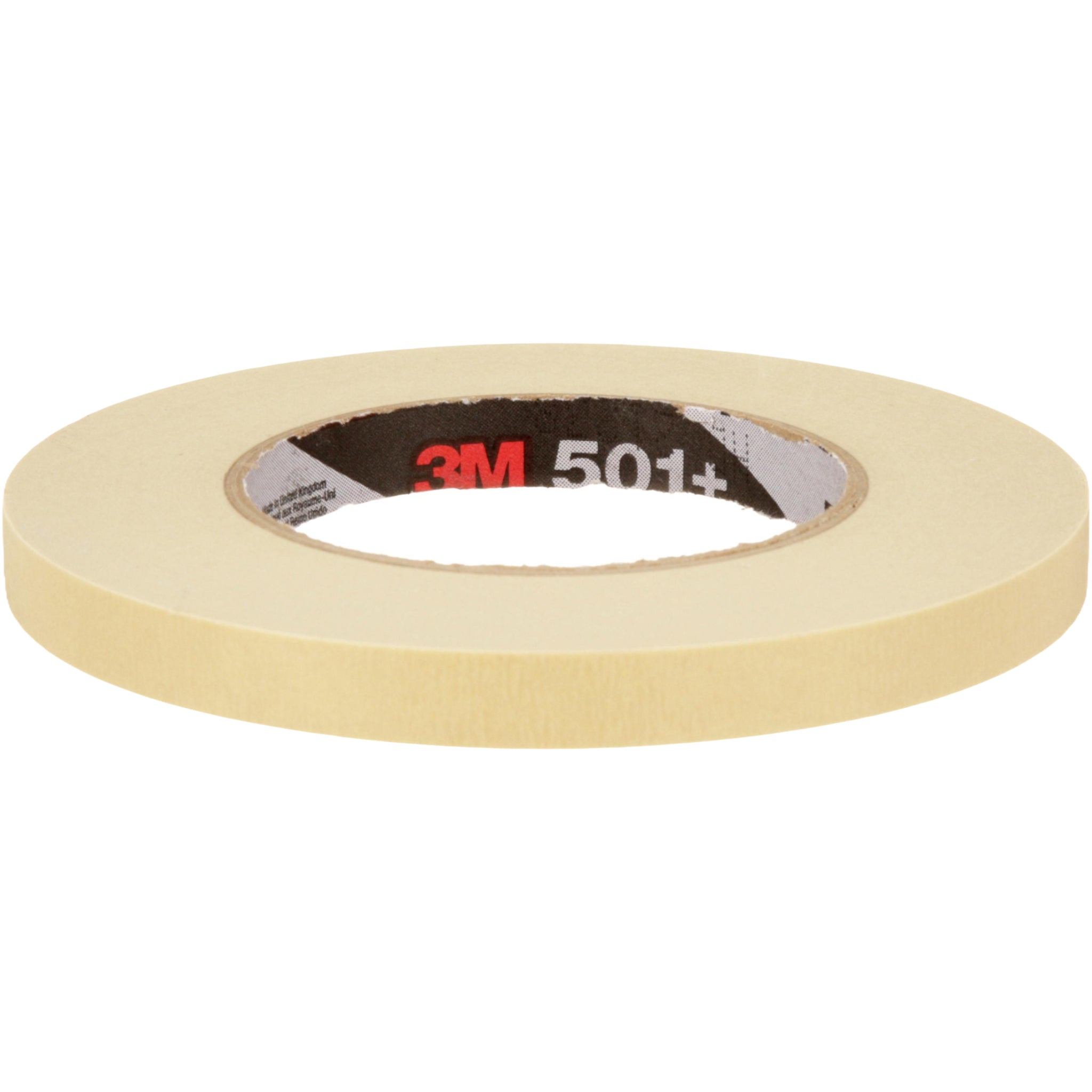 3M Specialty High Temperature Masking Tape 501+ Tan 12 mm x 55 m 7.3 mil top view