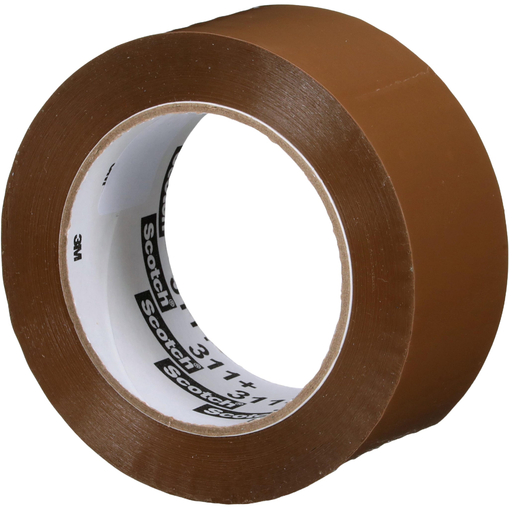 Scotch(R) High Tack Box Sealing Tape 311+ Tan 48 mm x 100 m left side view