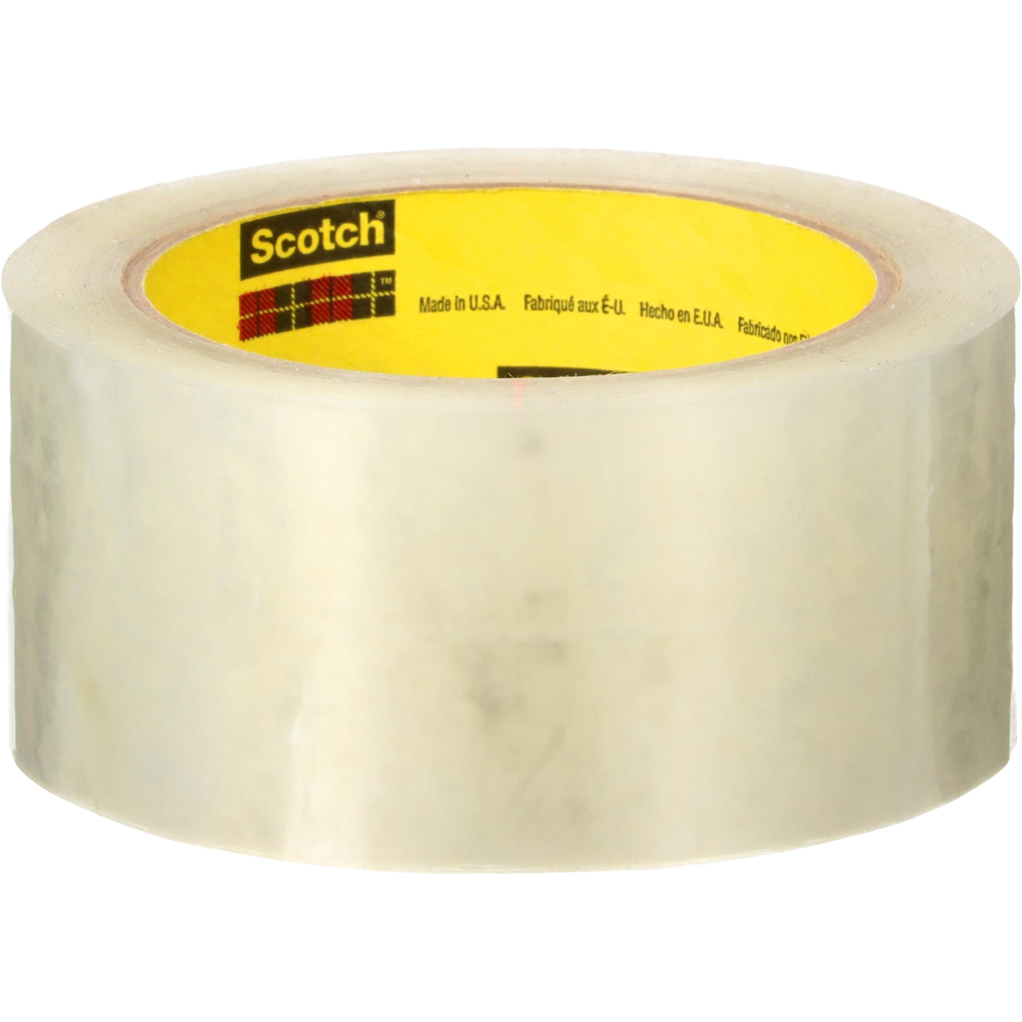 Scotch High Tack Box Sealing Tape 375+ Clear 48 mm x 50 m center view