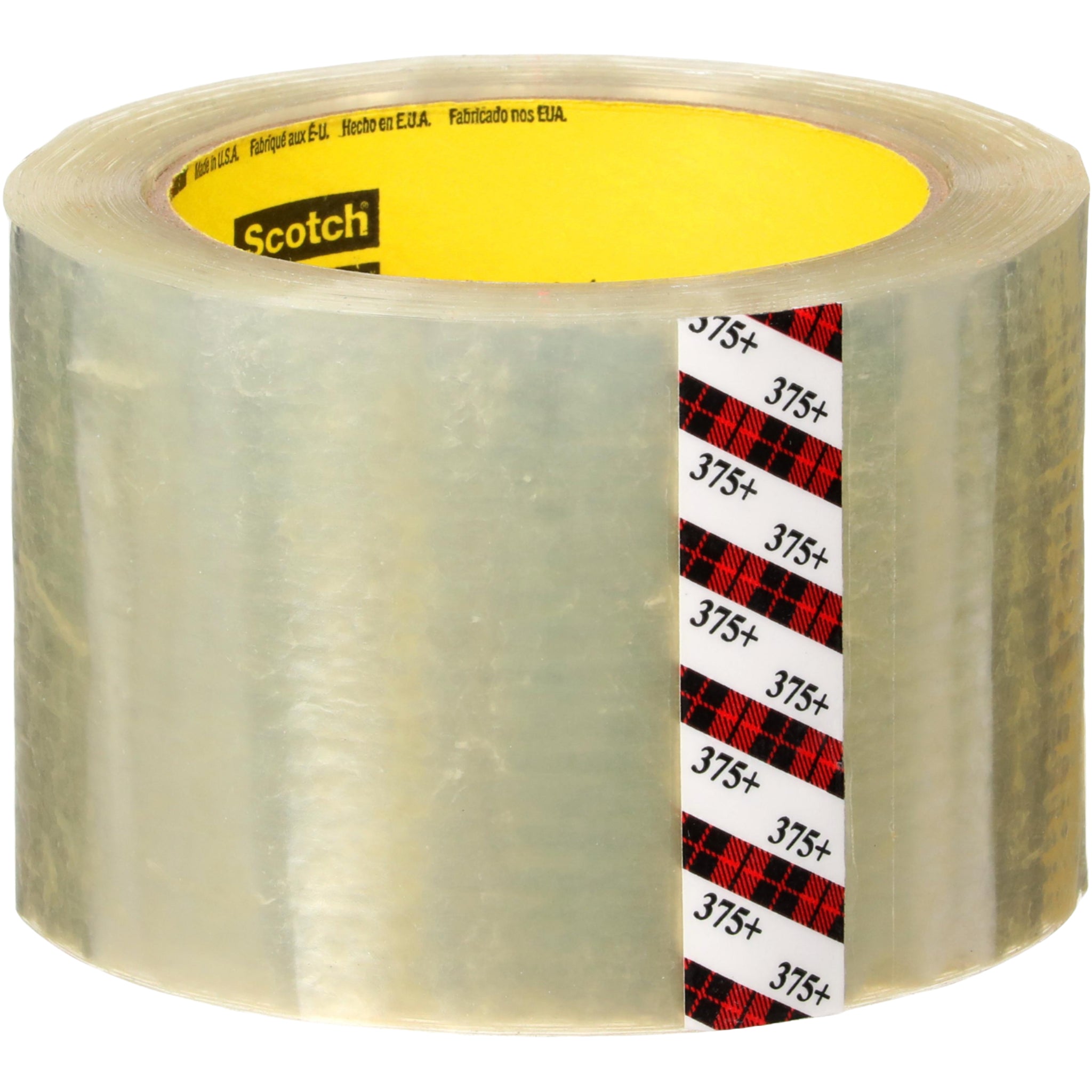 Scotch High Tack Box Sealing Tape 375+ Clear 72 mm x 50 m center view