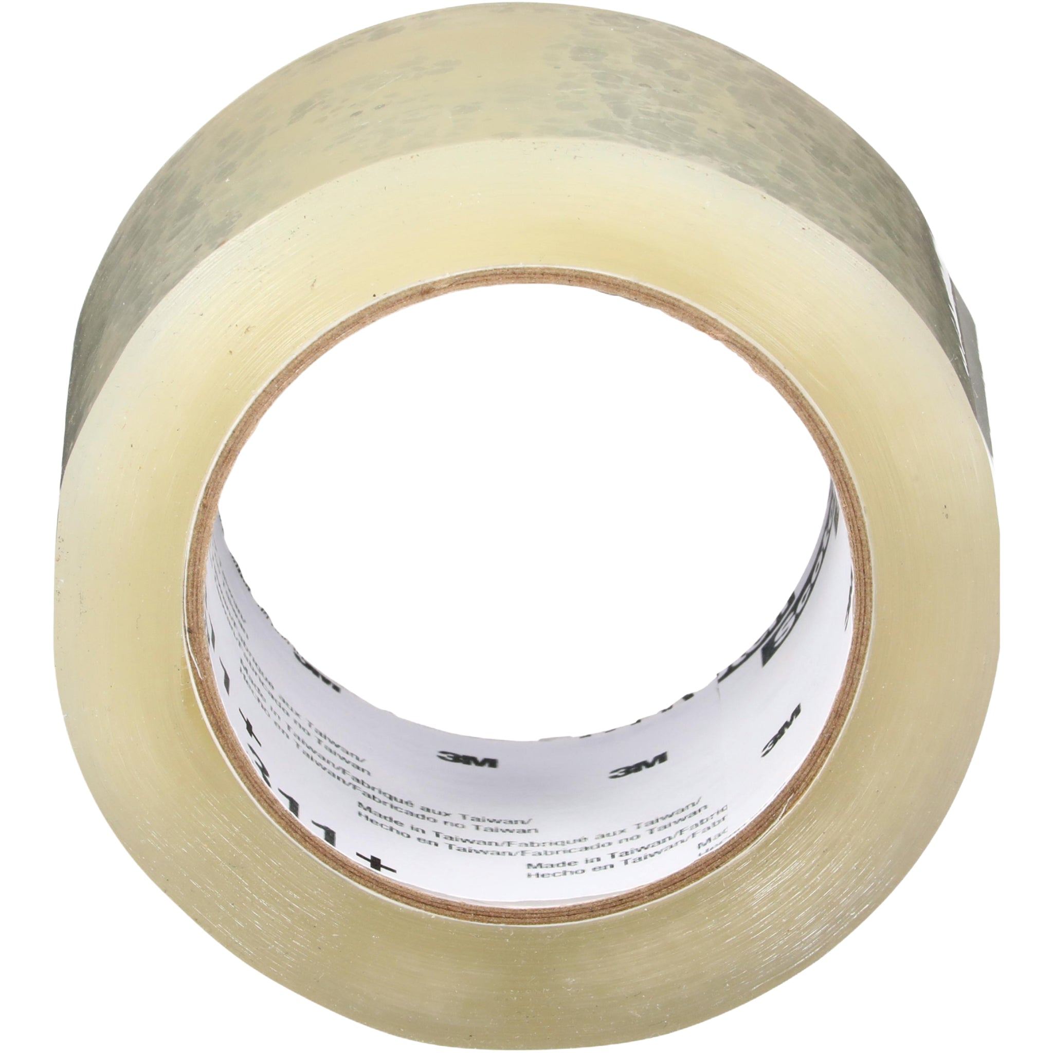 Scotch High Tack Box Sealing Tape 311+ Clear 72 mm x 100 m front view