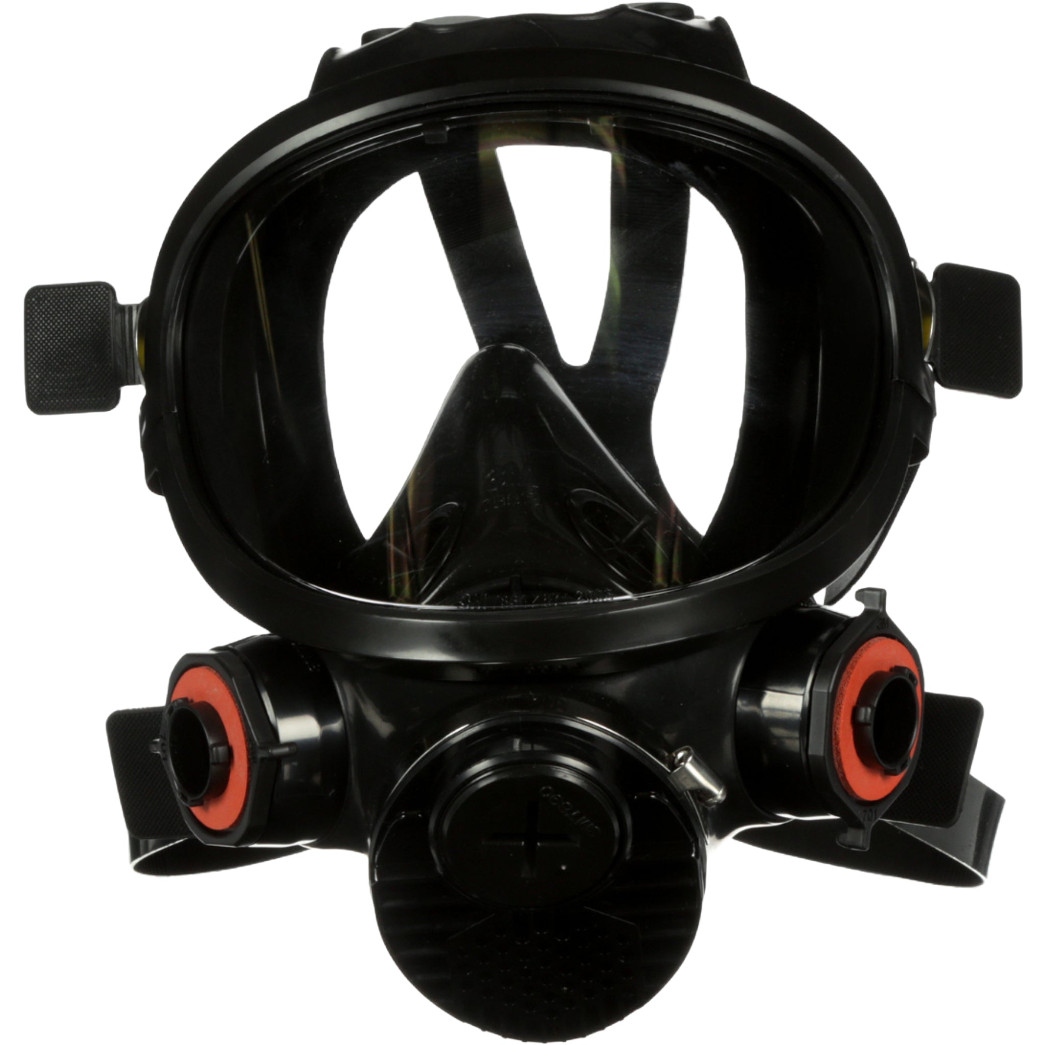 3M 7800S-M Full Facepiece Reusable Respirator, Black, Medium front view