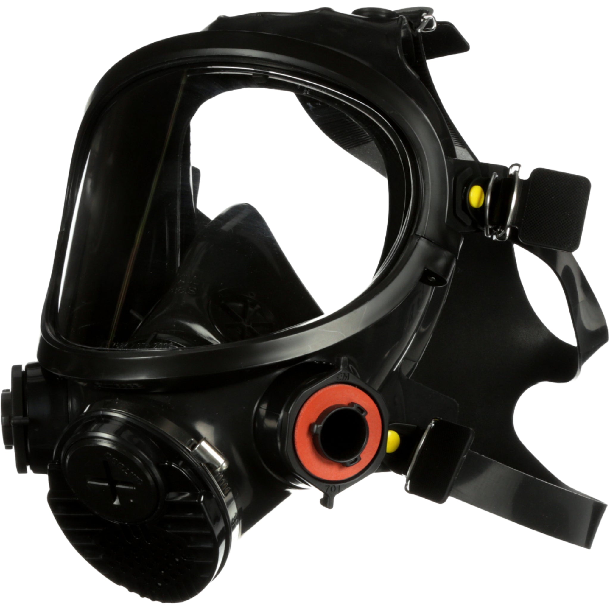 3M 7800S-M Full Facepiece Reusable Respirator, Black, Medium left side view