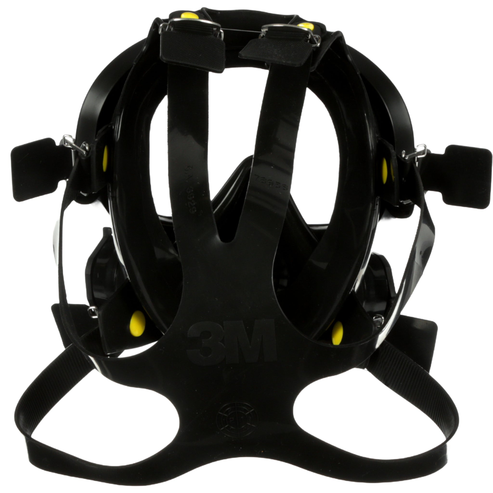 3M 7800S-M Full Facepiece Reusable Respirator, Black, Medium rear view