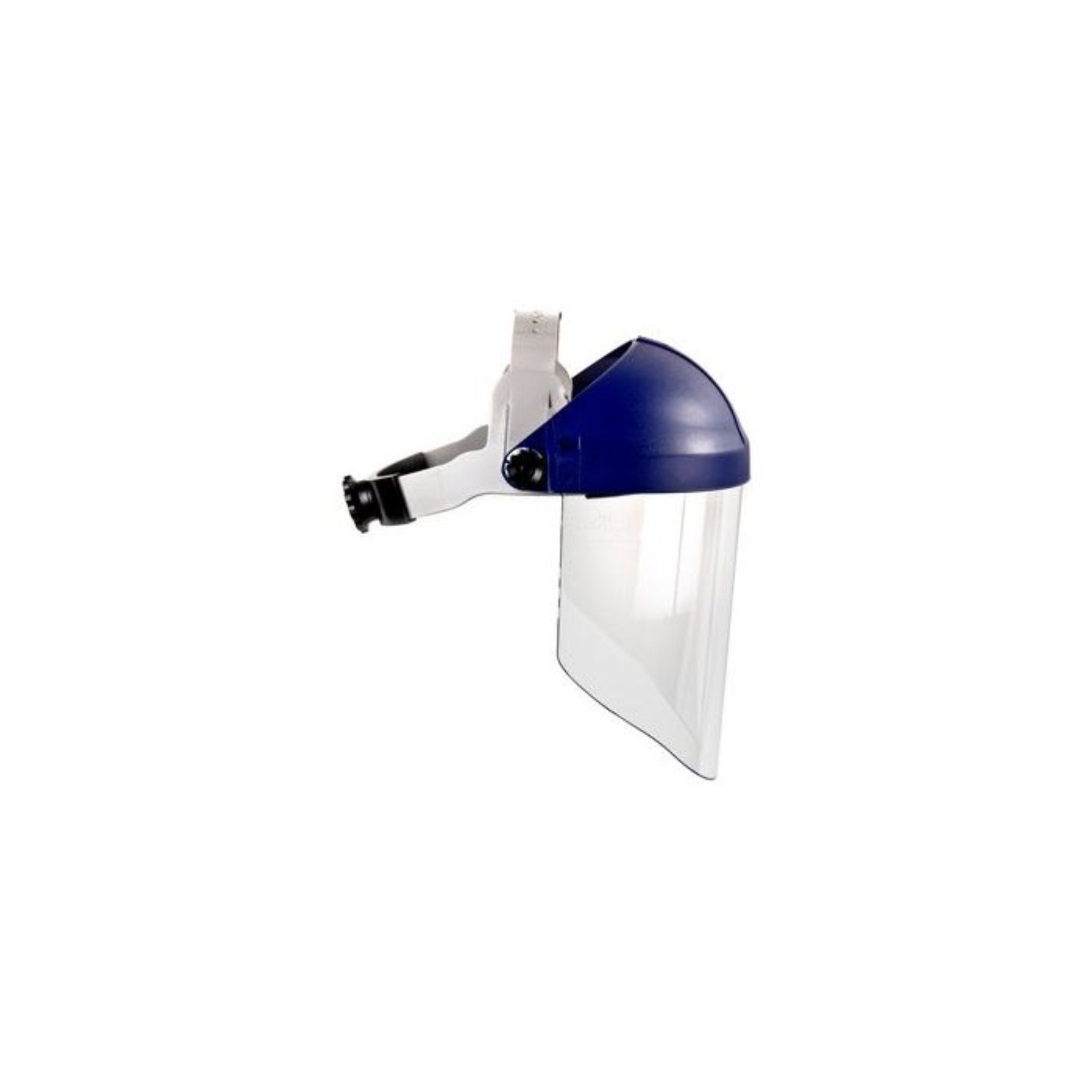 3M™ Ratchet Headgear H8A, 82783-00000, with 3M™ Clear Polycarbonate Faceshield WP96, Side View