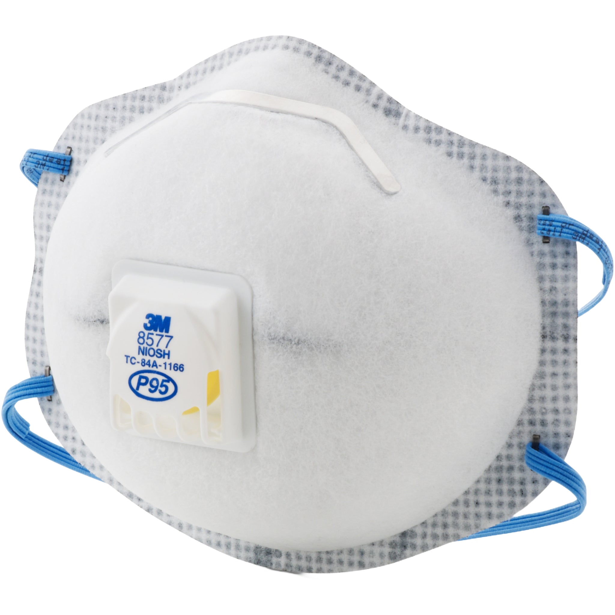 3M 8577 Particulate Respirator, P95, with Nuisance Level Organic Vapor Relief left side view