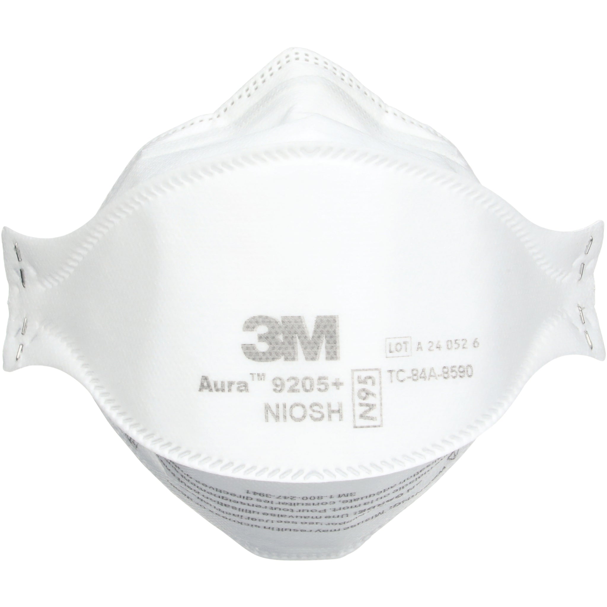 3M 9205+ N95 Aura Particulate Respirator Mask front view