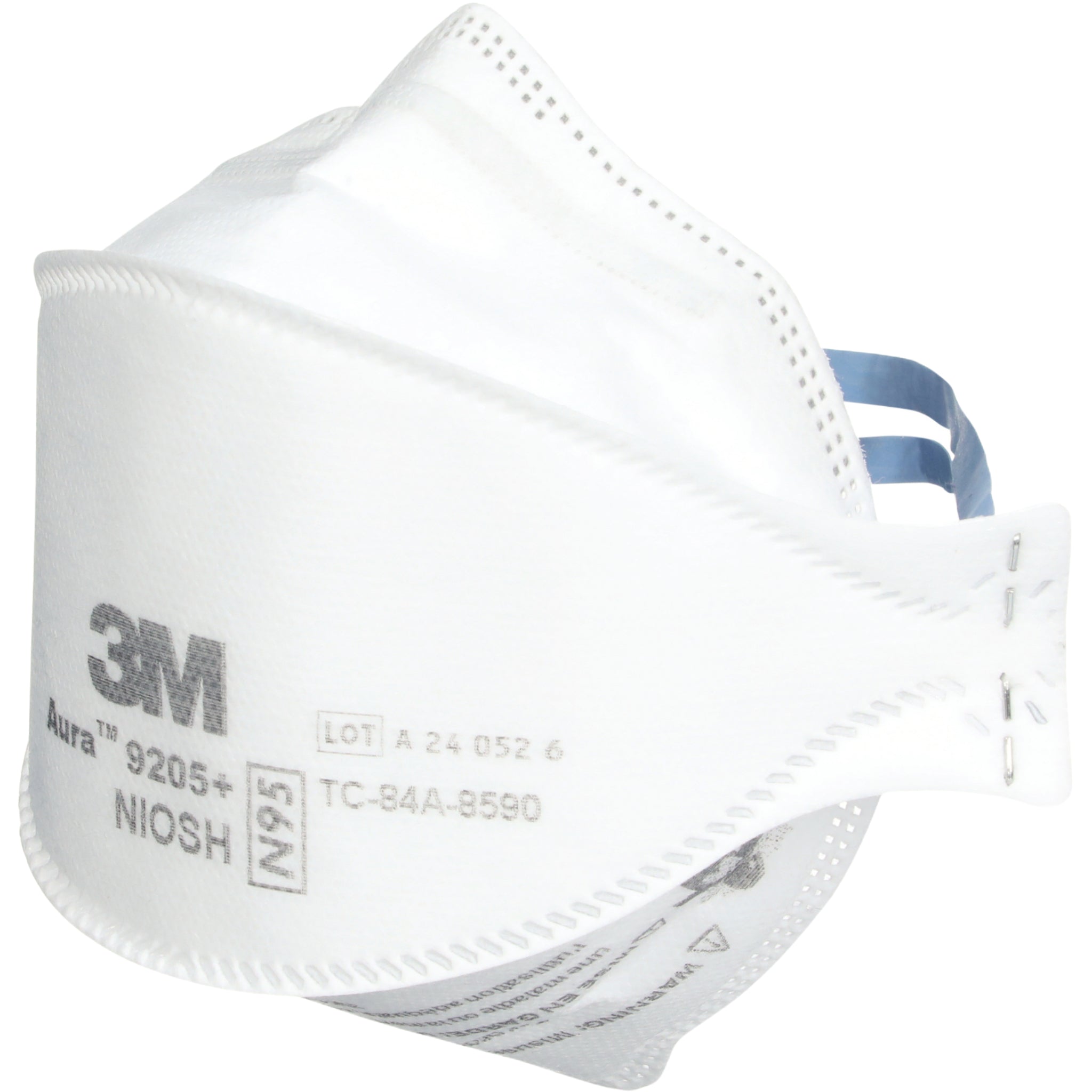 3M 9205+ N95 Aura Particulate Respirator Mask left side view