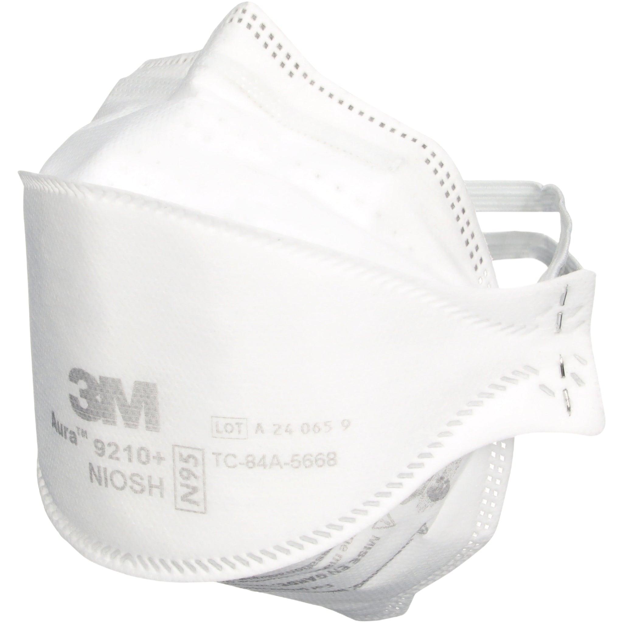 3M 9210+ N95 Aura Particulate Respirator Mask left side view