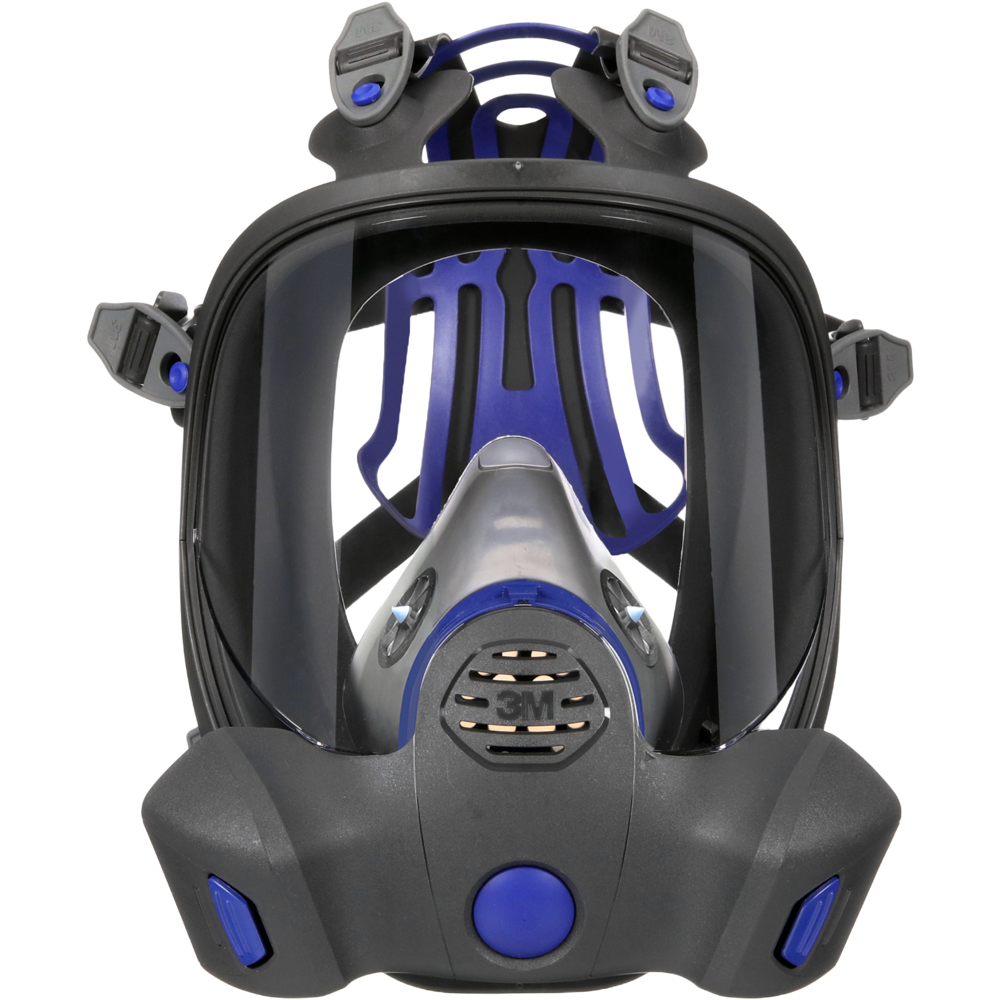 3M Secure Click FF-800 Series Full Facepiece Reusable Respirator, Black front view