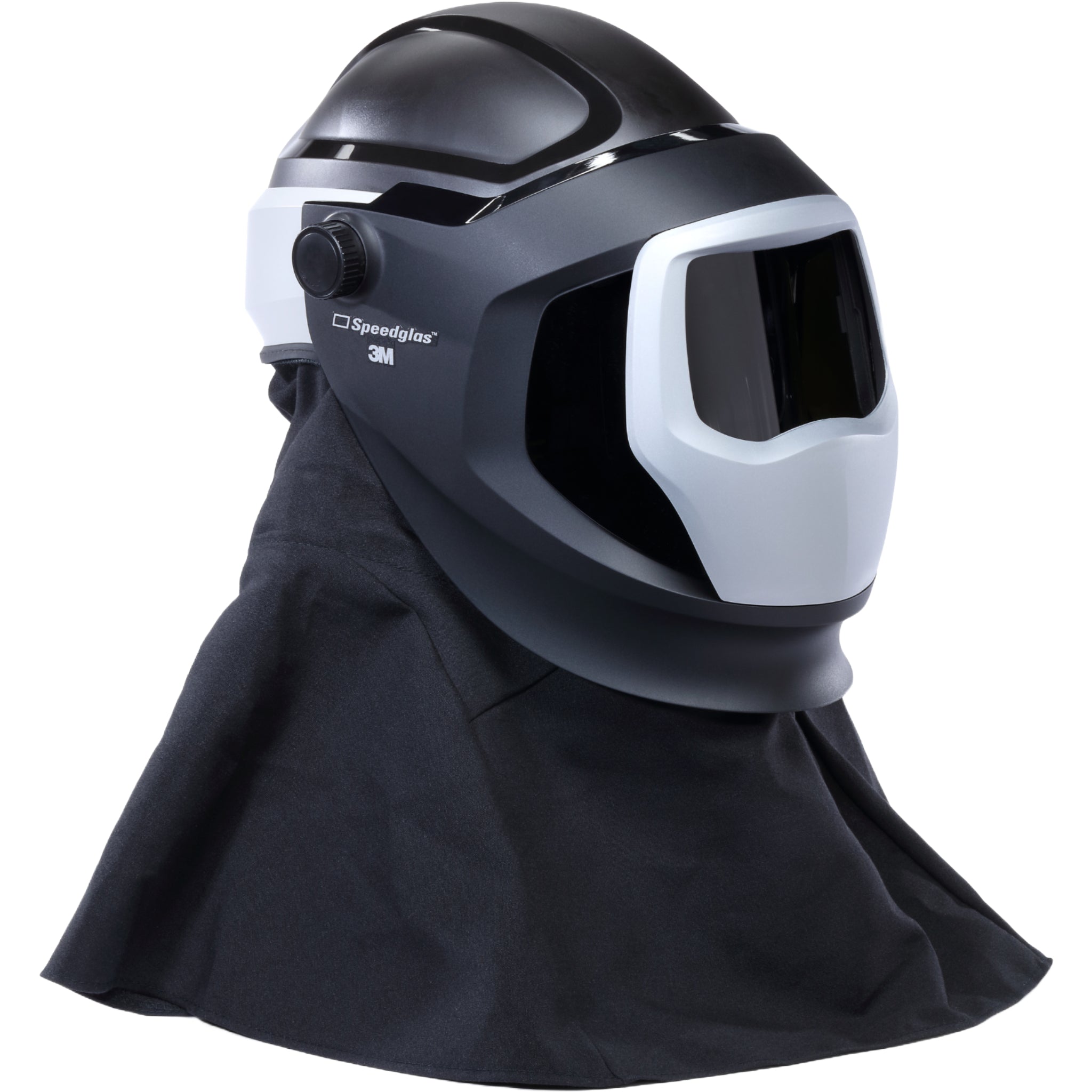 3M Versaflo M-407SG Resp M-Series Helmet Assembly with Flame Resistant Shroud and Speedglas Welding Shield, No ADF main image