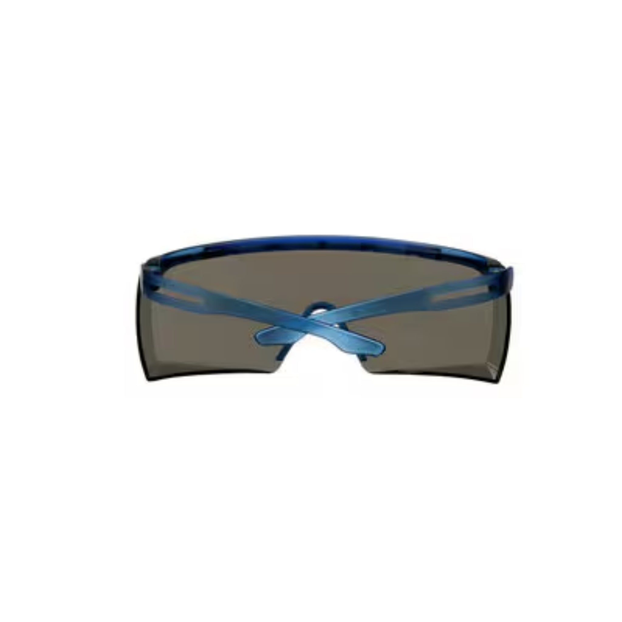 3M SecureFit 3700 Series, SF3702AS-BLU, Blue Temple, Gray OTG Anti- scratch lens, Back View