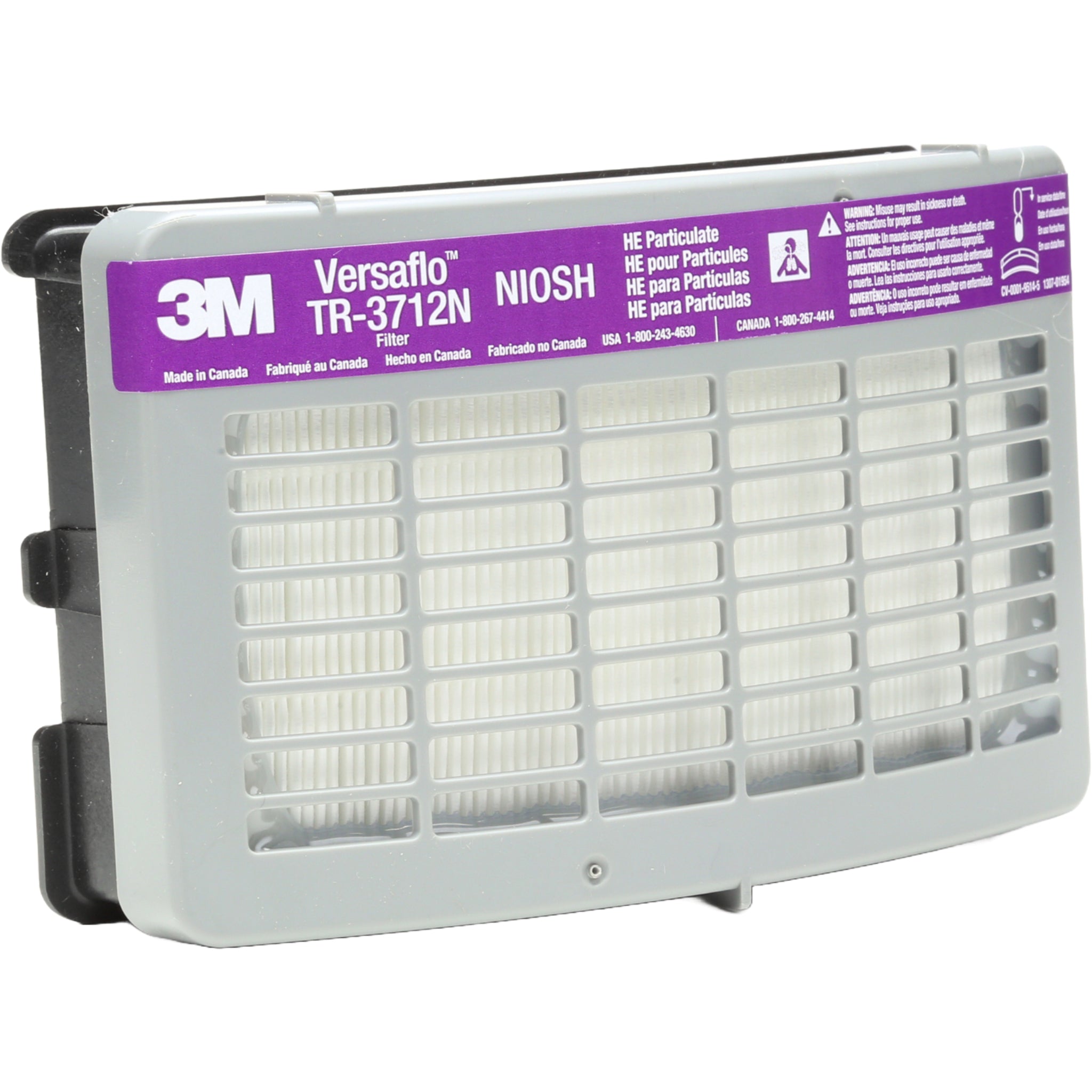 3M Versaflo TR-3712N-40 HE Filter for TR-300 Series PAPR, Gray main image