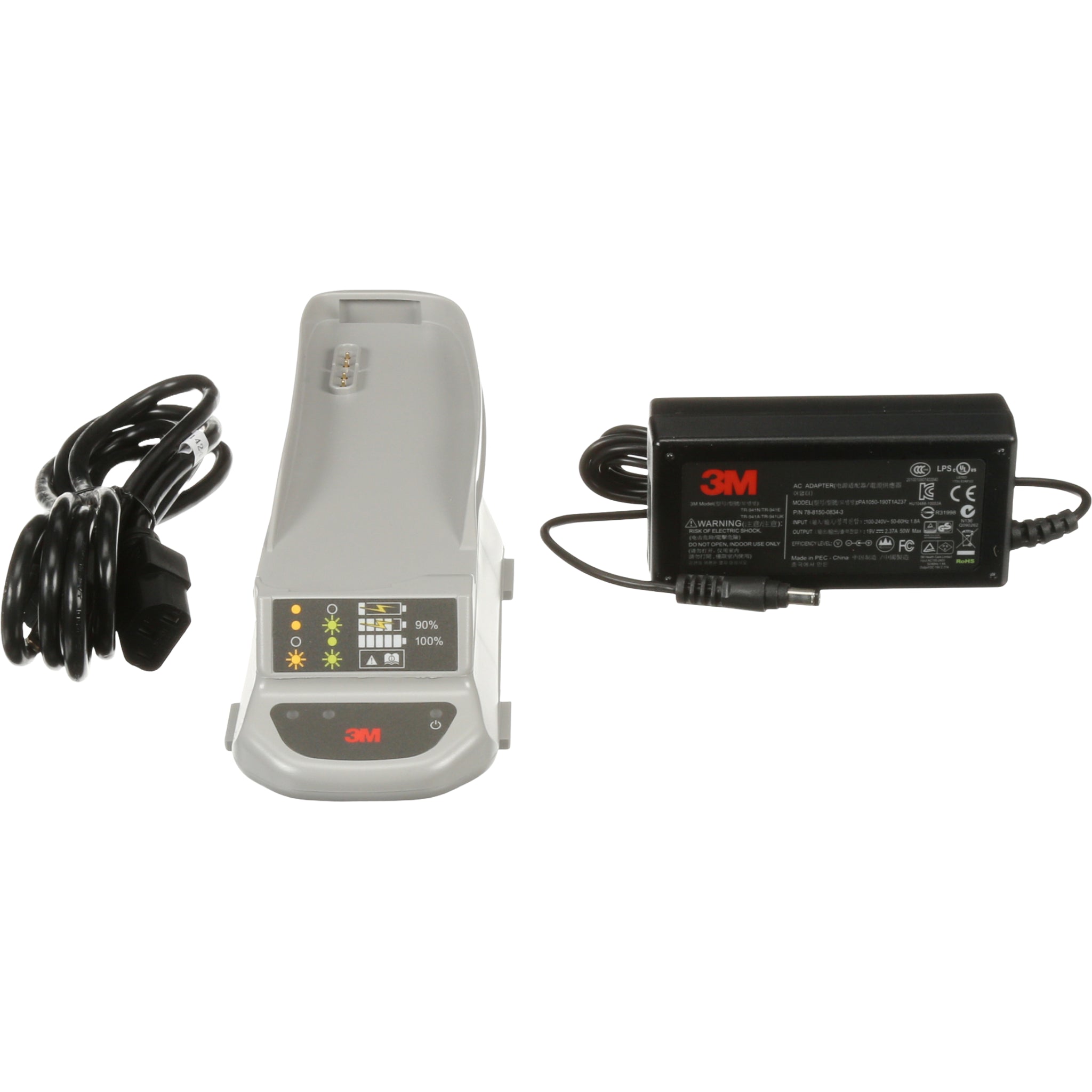 3M™ Versaflo™ Single Station Battery Charger Kit TR-641N/37350 (AAD) front view