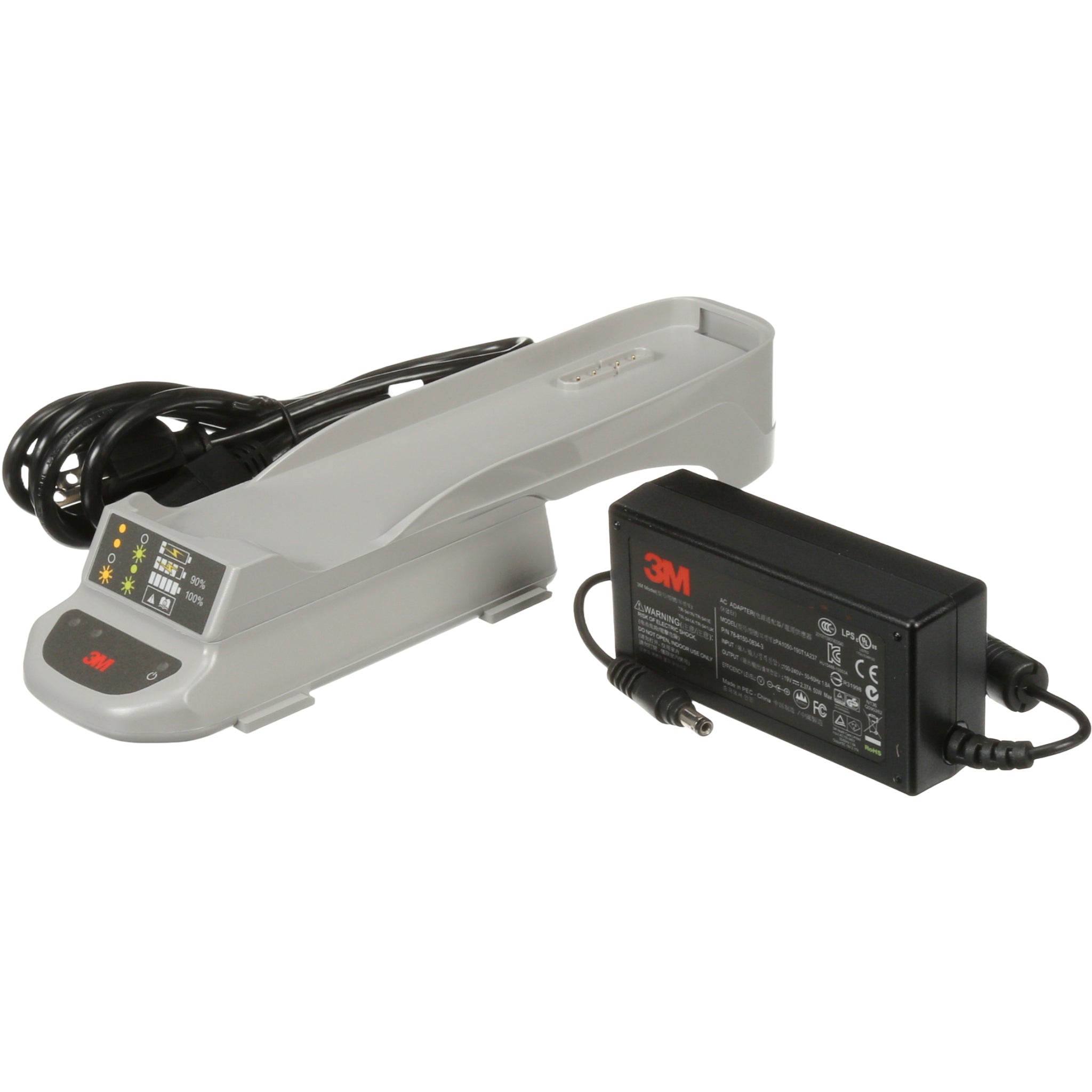 3M™ Versaflo™ Single Station Battery Charger Kit TR-641N/37350 (AAD) left side view