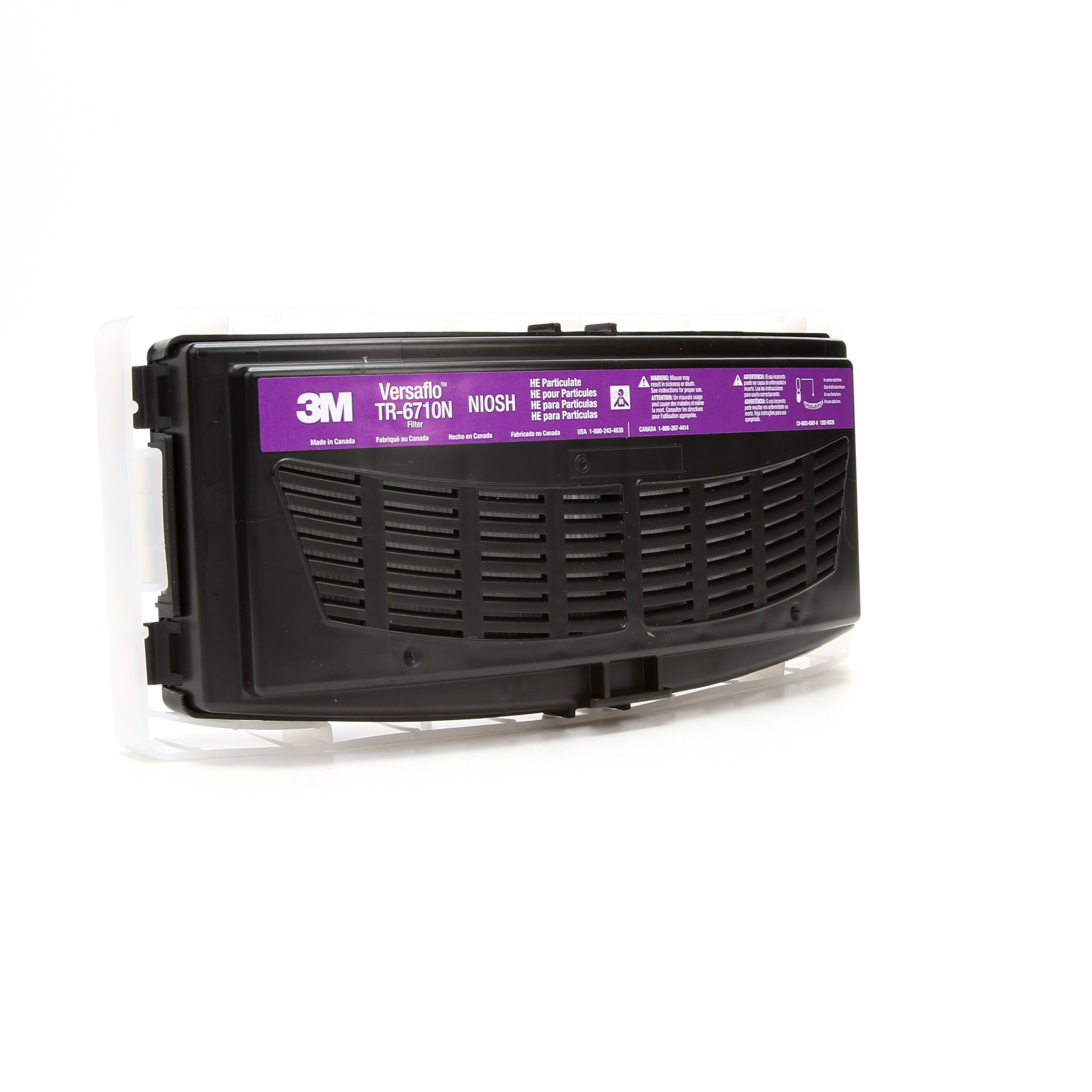 3M Versaflo &nbsp;TR-6710N-40 High Efficiency Filter for TR-600 and TR-800 PAPR, left side view