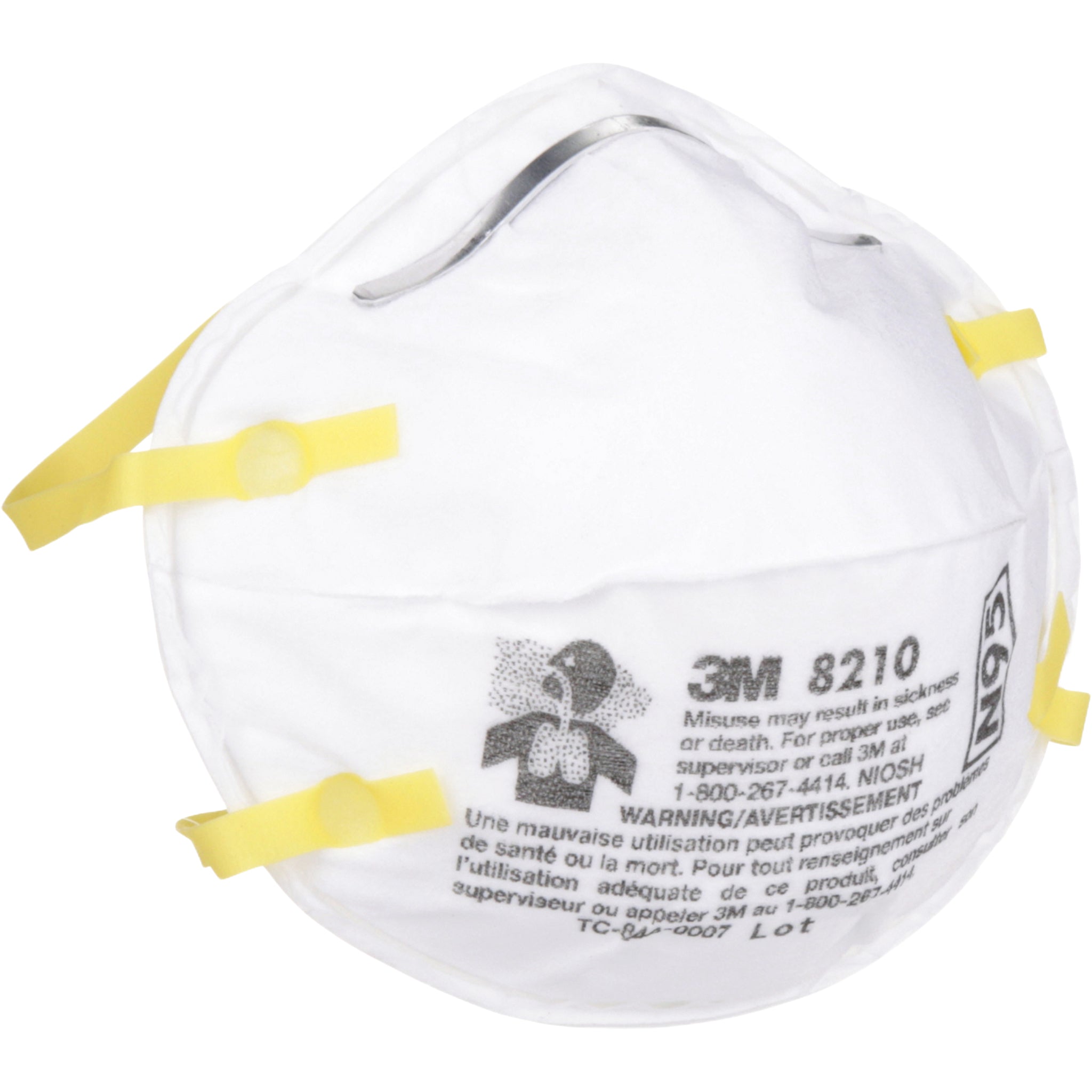 3M 8210 N95 Particulate Respirator-CS main image