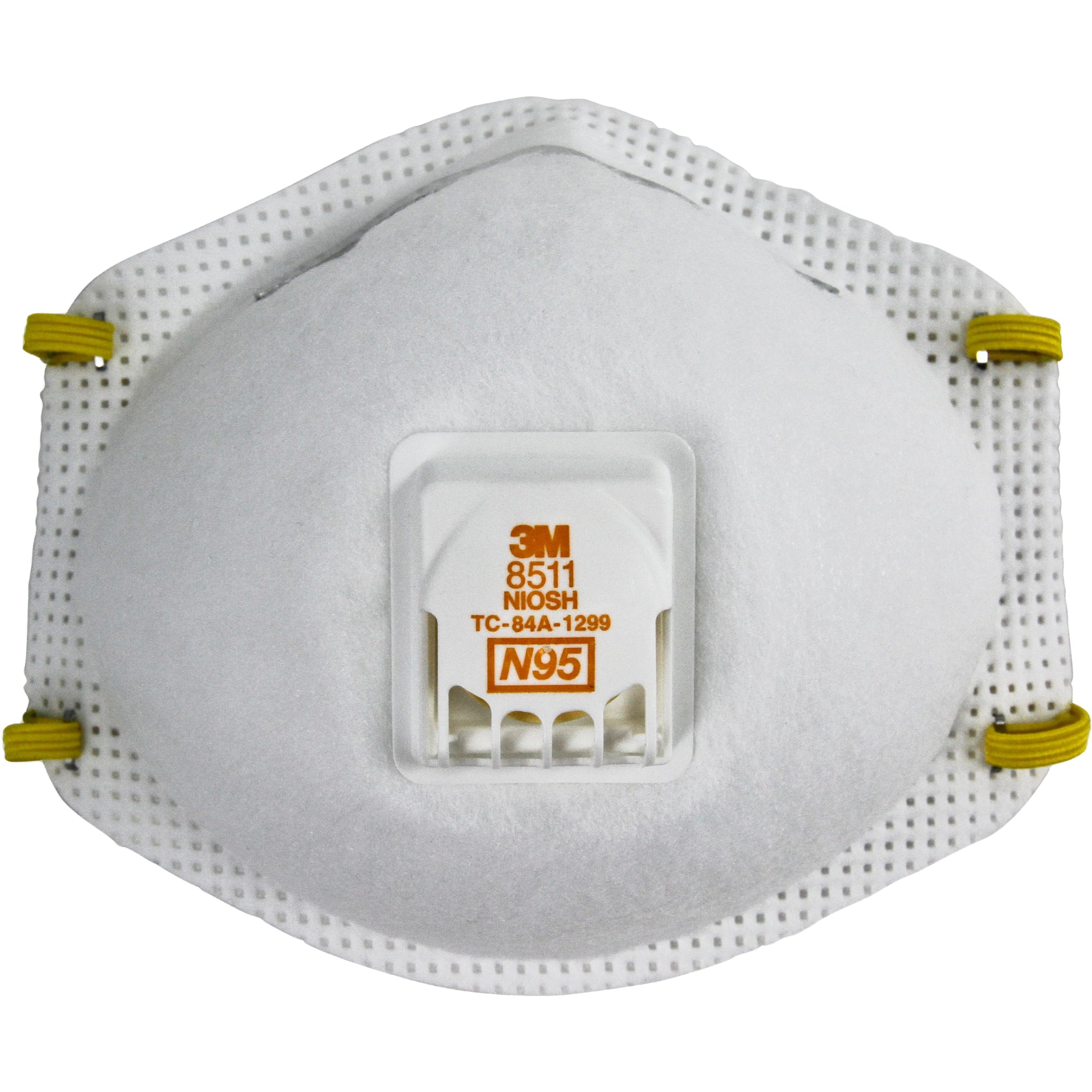 3M 8511 N95 Particulate Respirator, Case of 80 front view