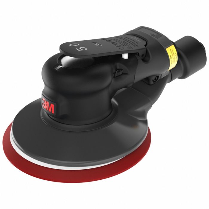 3M Xtract Pneumatic Random Orbital Sander, 88946, 5 in, Self-Generated Vacuum, 3/16 in Orbit, 1 Each