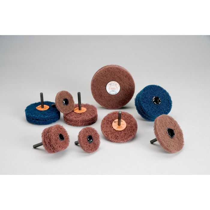 Standard Abrasives™ Buff and Blend GP Wheel 880716, 4 in x 3 Ply x 1/4 in A VFN, 5 per case