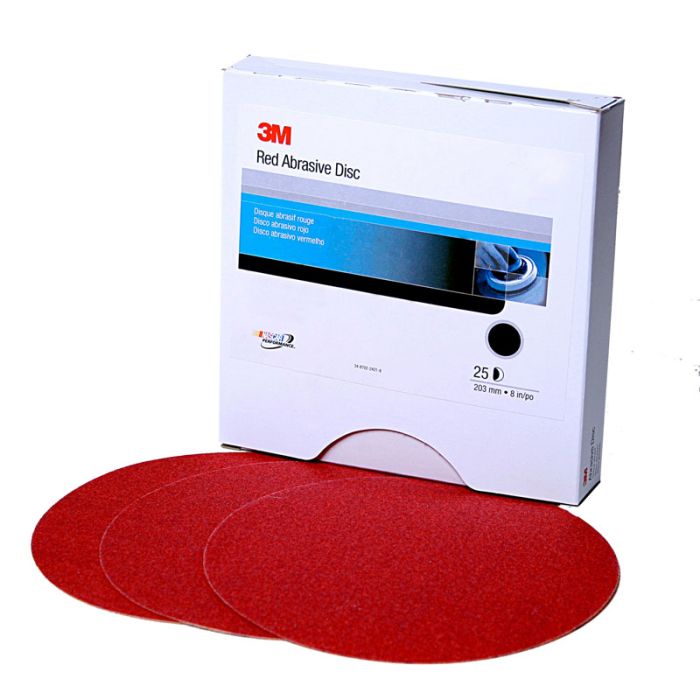 3M™ Hookit™ Red Abrasive Disc, 01297, 5 in, P220, 50 discs per carton, 6 cartons per case