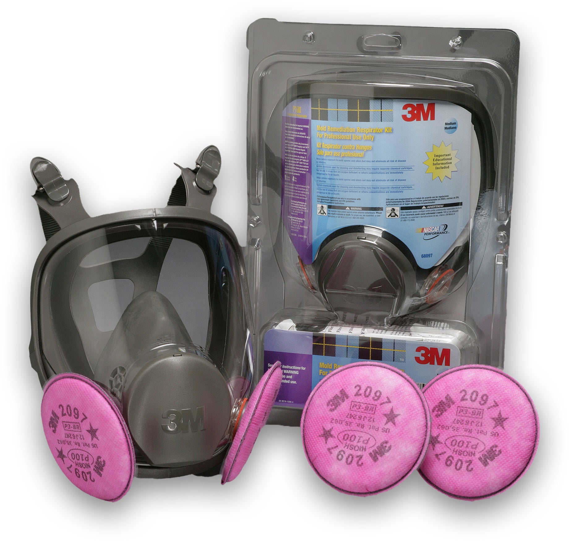 3M Mold Remediation Respirator Kit 68097, Medium 2 Kits EA/Case