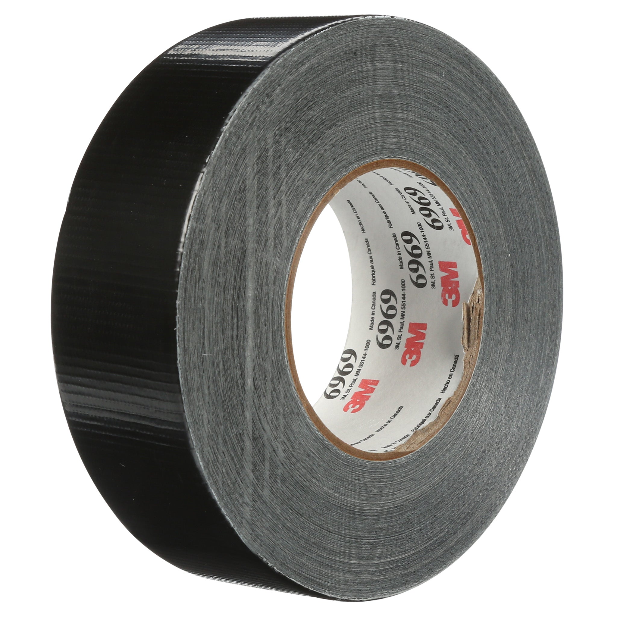 3M Extra Heavy Duty Duct Tape 6969 Black 48 mm x 54.8 m 10.7 mil, 1 Roll