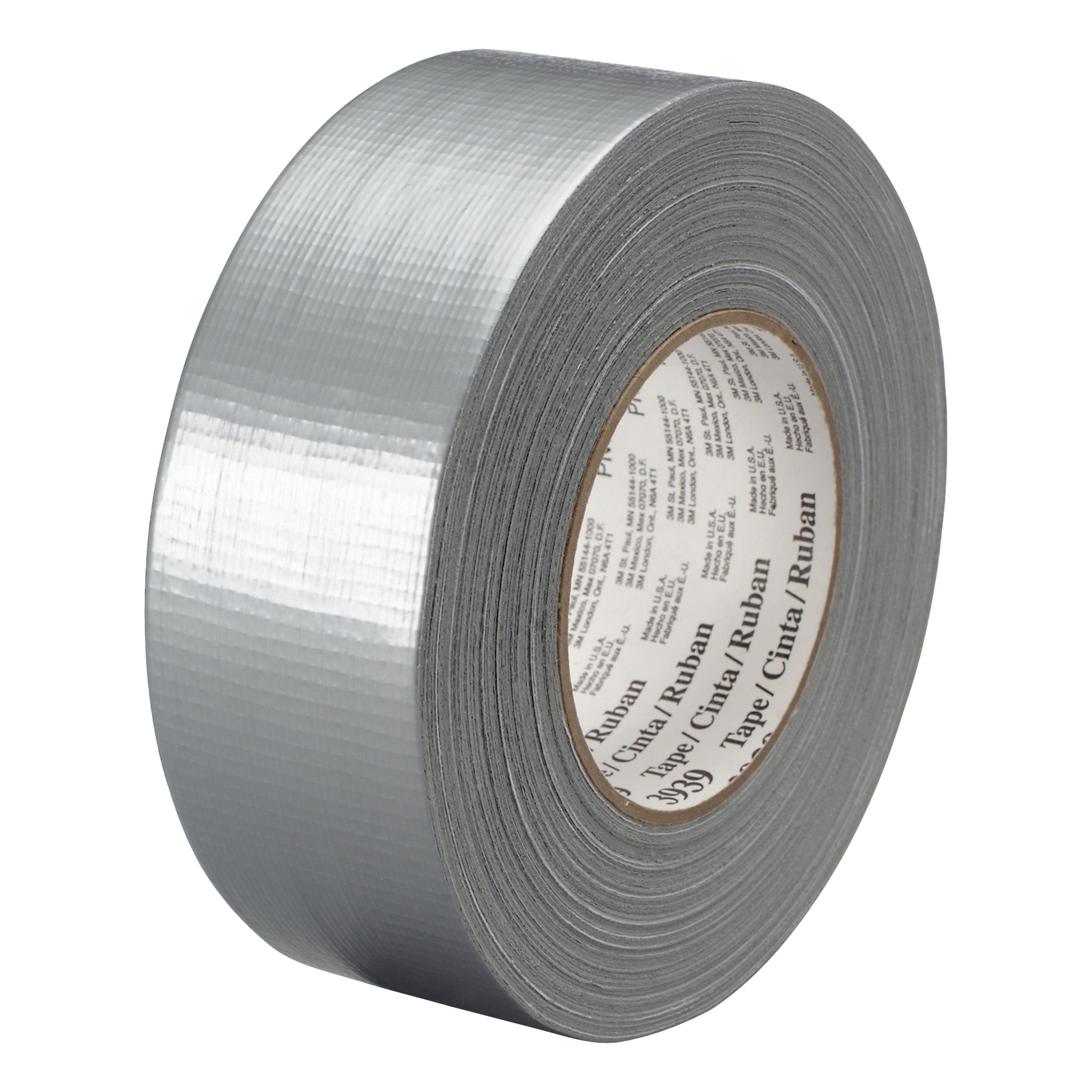 3M Heavy Duty Duct Tape 3939 Silver 48 mm x 54.8 m 9.0 mil, 1 Roll