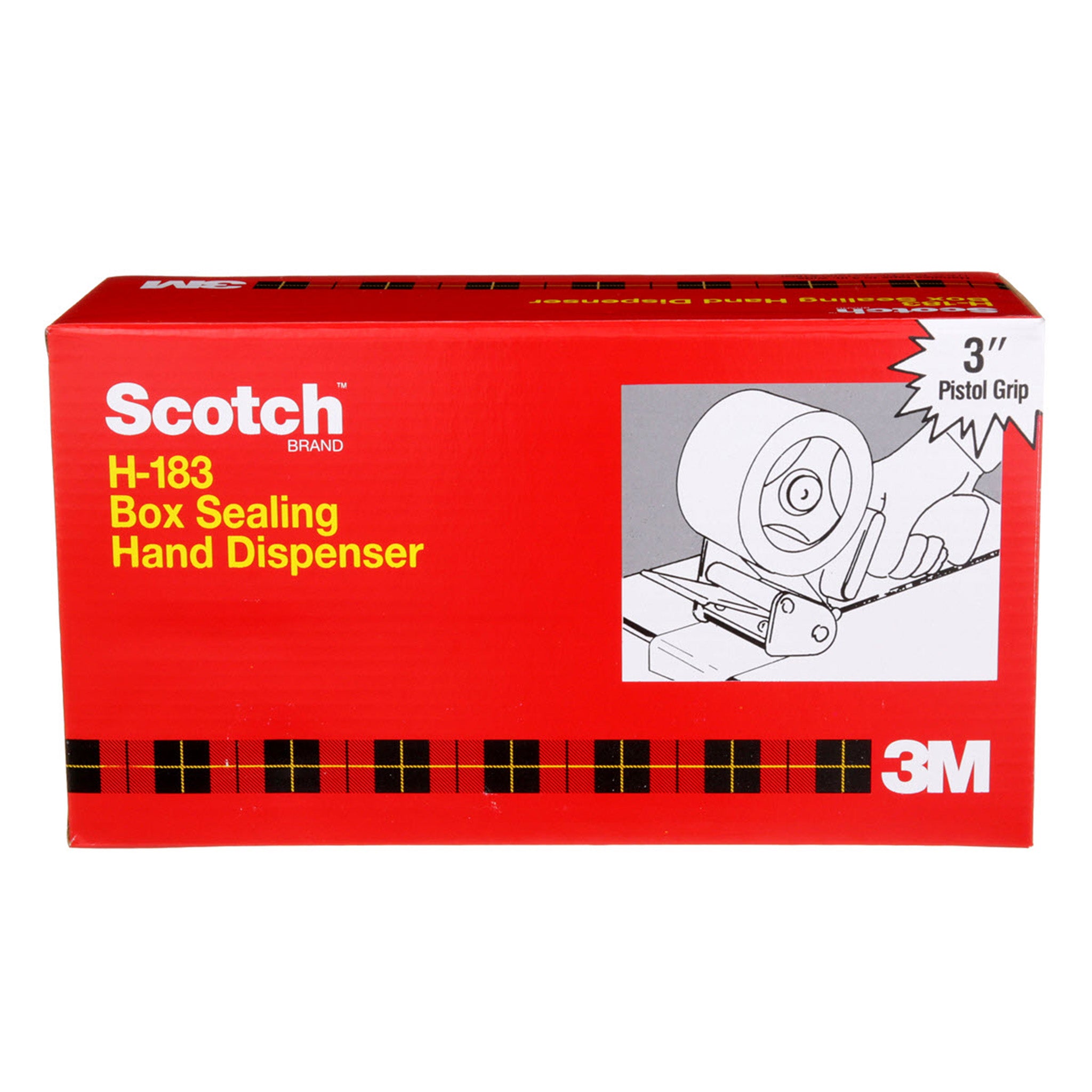 Scotch Box Sealing Tape Hand Dispenser H183 3 in, 1 Each