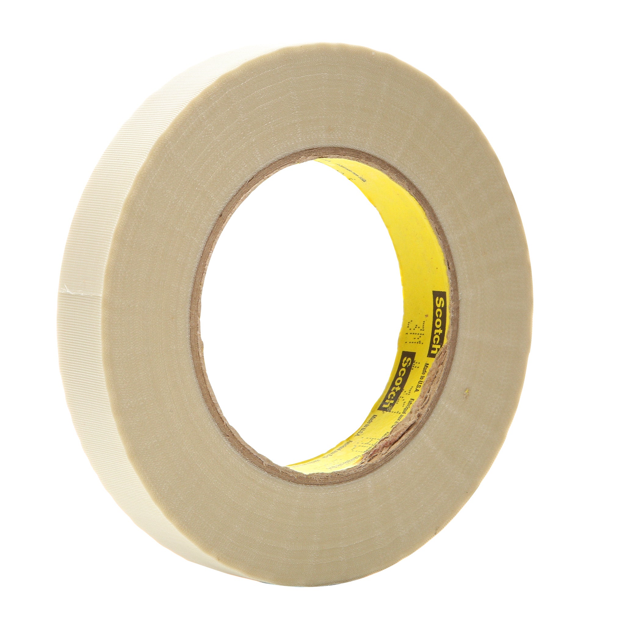 3M Glass Cloth Tape 361 White 3/4 in x 60 yd 6.4 mil, 1 Roll