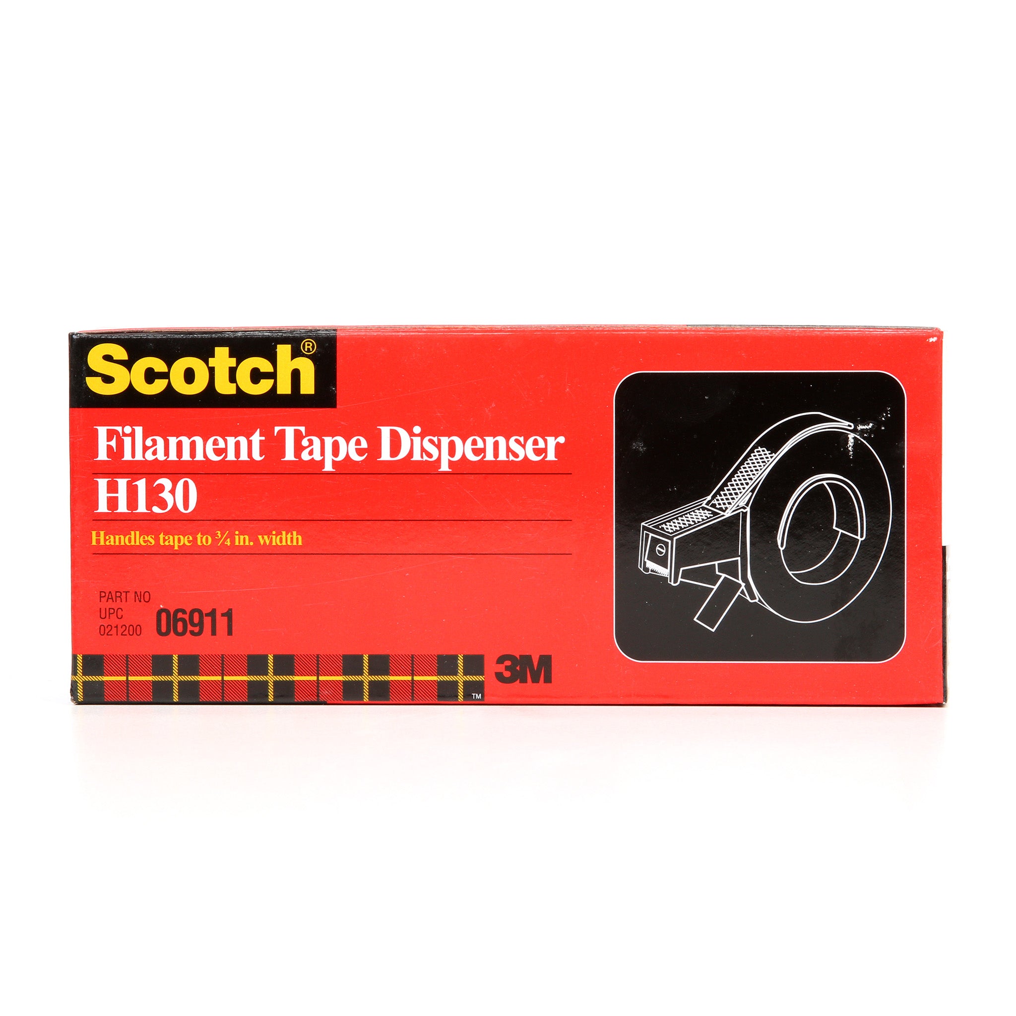 Scotch Filament Tape Hand Dispenser H130 3/4 in, 1 Each