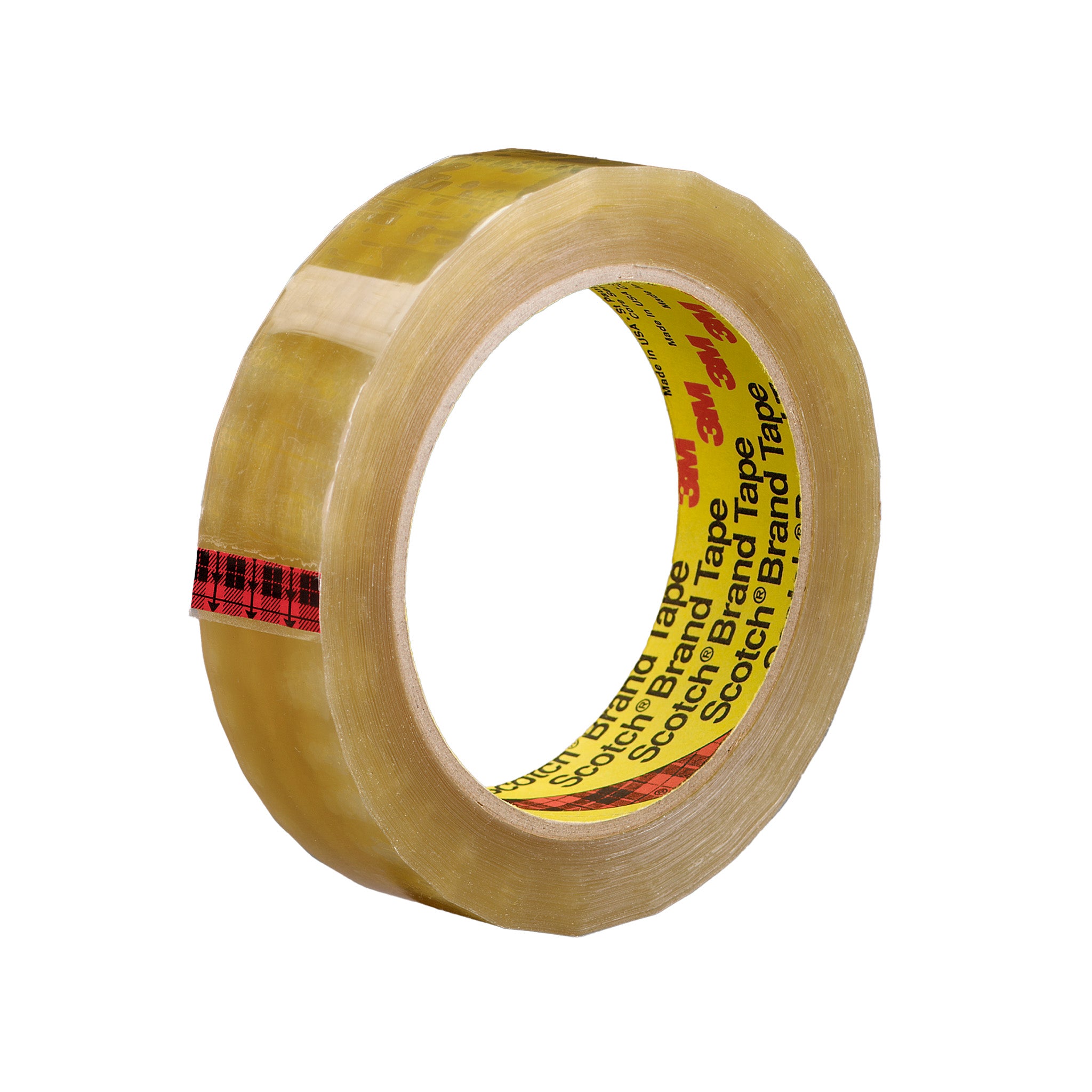 Scotch Light Duty Packaging Tape 681 Clear Moisture Chemical Resistant 3/4 in x 72 yd, 1 Roll