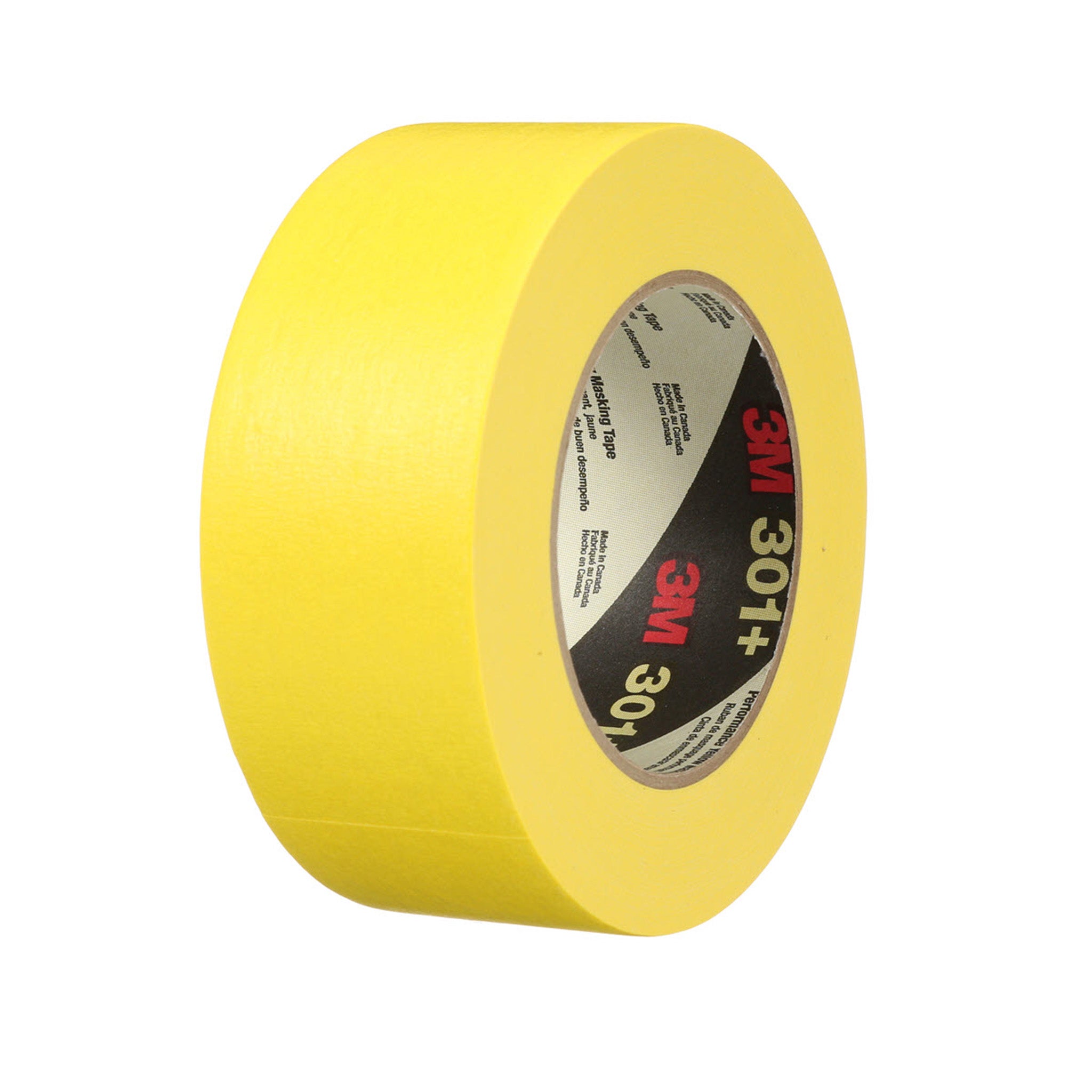 3M Performance Yellow Masking Tape 301+ 24 mm x 55 m 6.3 mil, 1 Roll