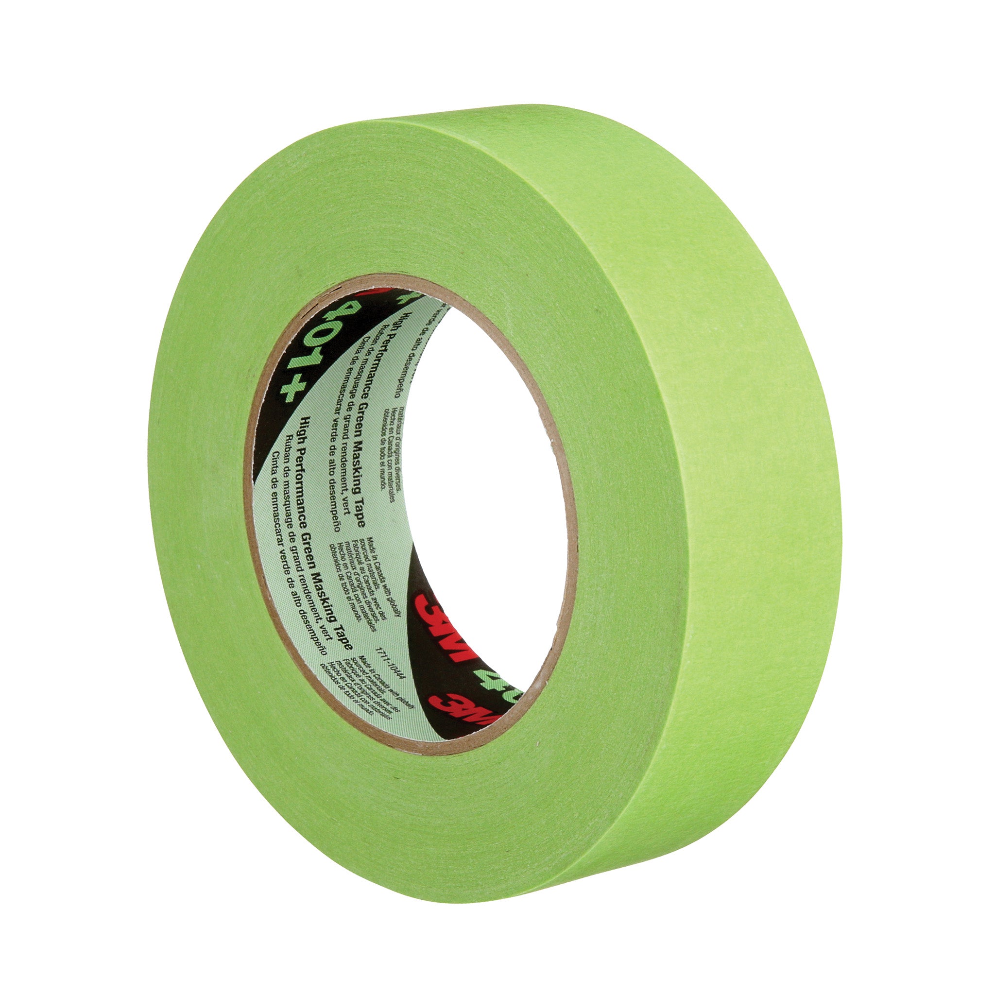 3M High Performance Green Masking Tape 401+ 36 mm x 55 m 6.7 mil, 1 Roll