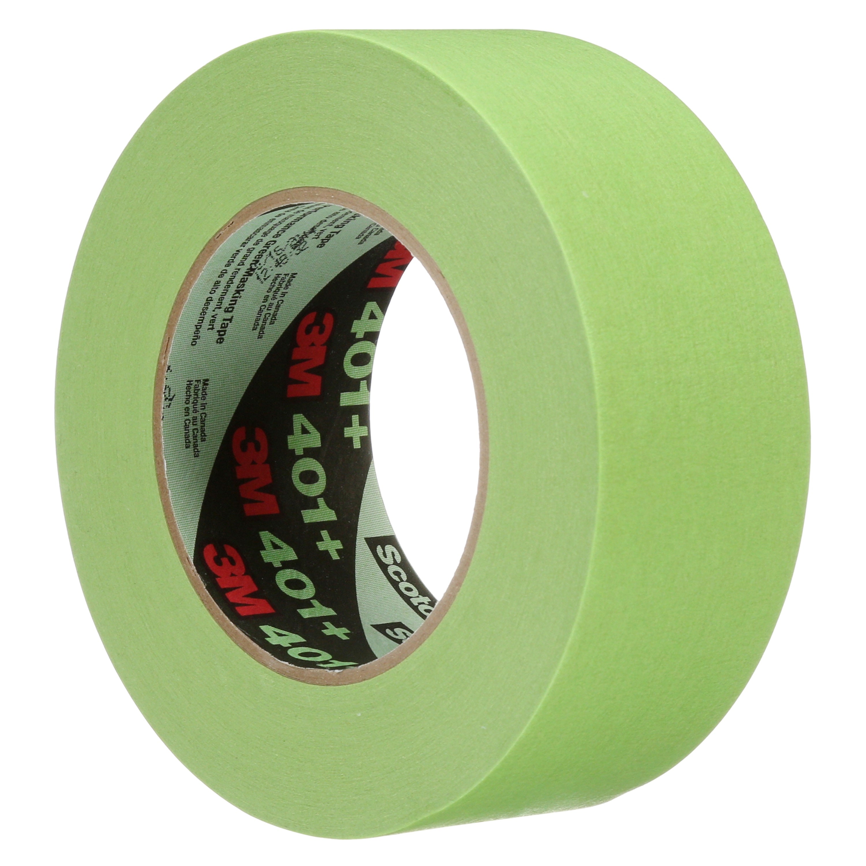 3M High Performance Green Masking Tape 401+ 48 mm x 55 m 6.7 mil, 1 Roll