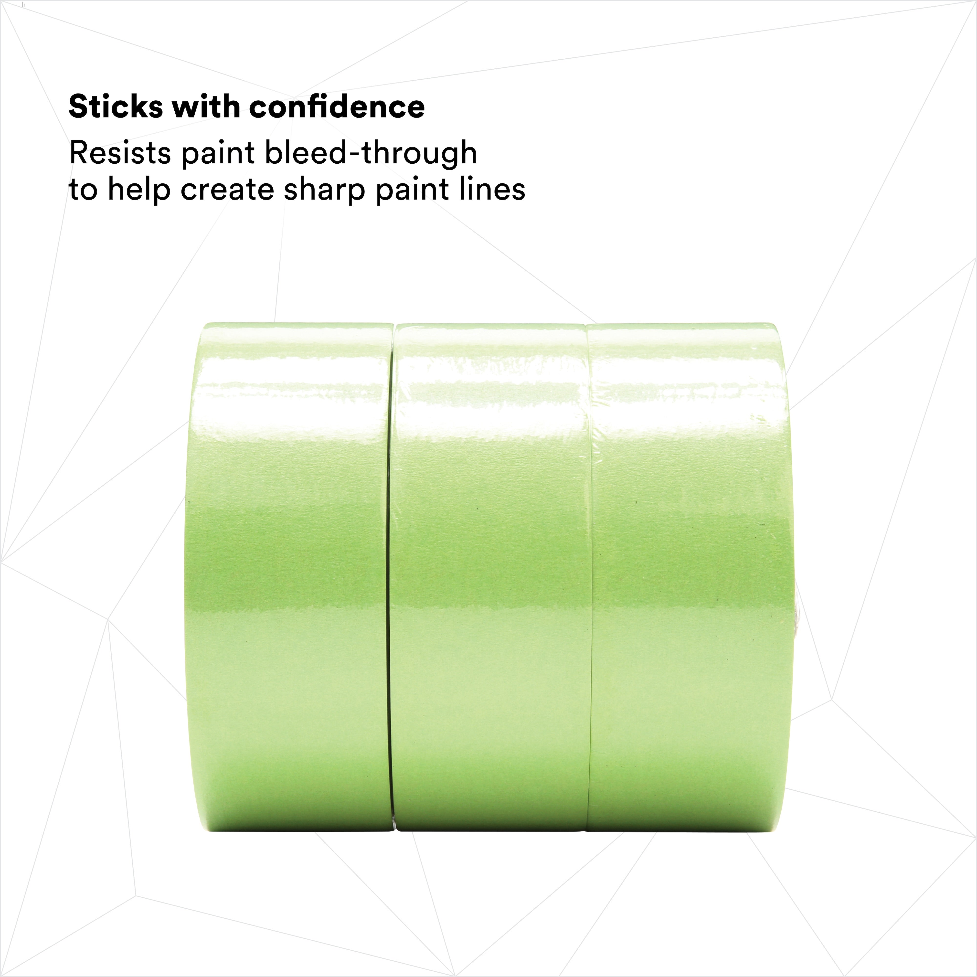 3M High Performance Green Masking Tape 401+ 48 mm x 55 m 6.7 mil, 1 Roll