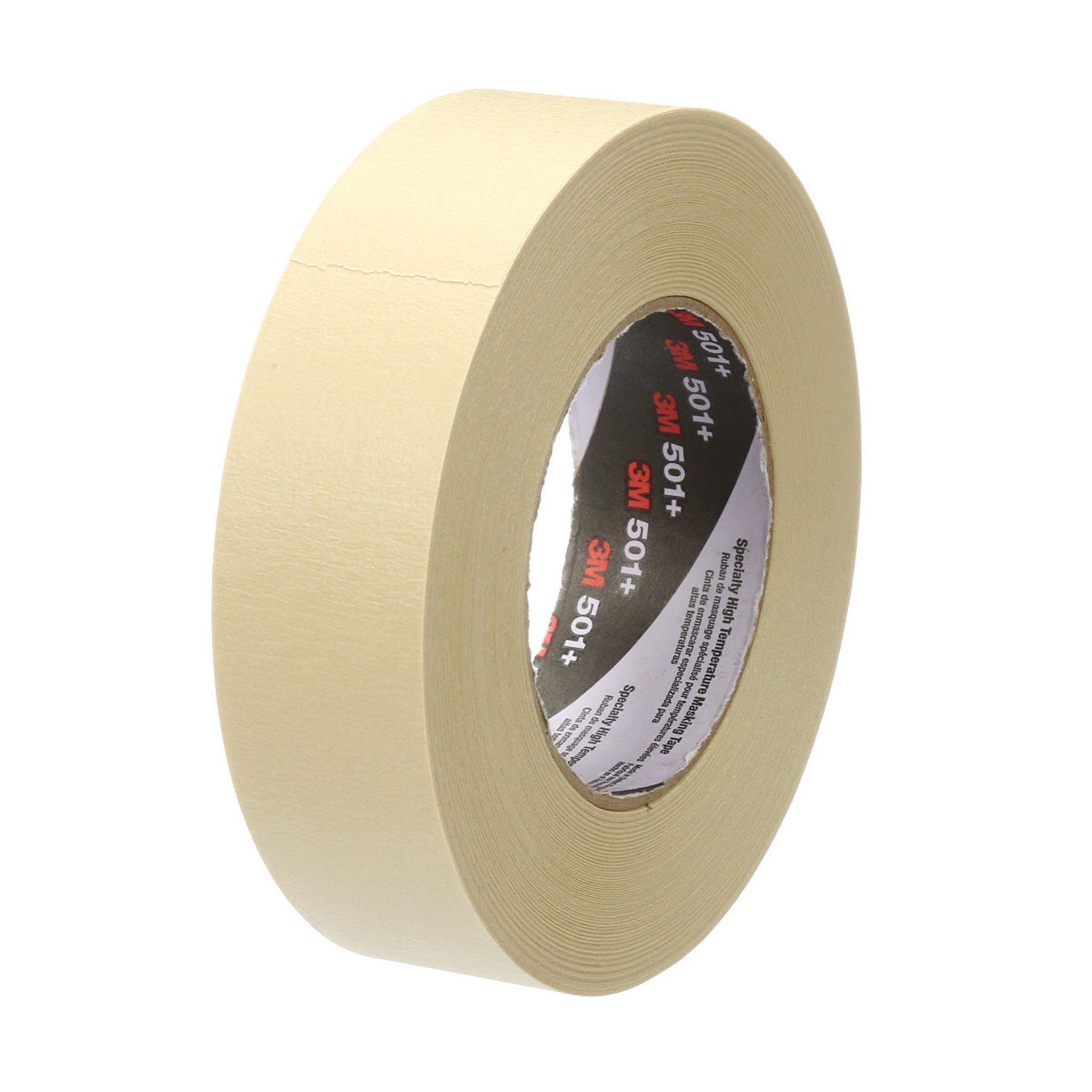 3M Specialty High Temperature Masking Tape 501+ Tan 36 mm x 55 m 7.3 mil, 1 Roll