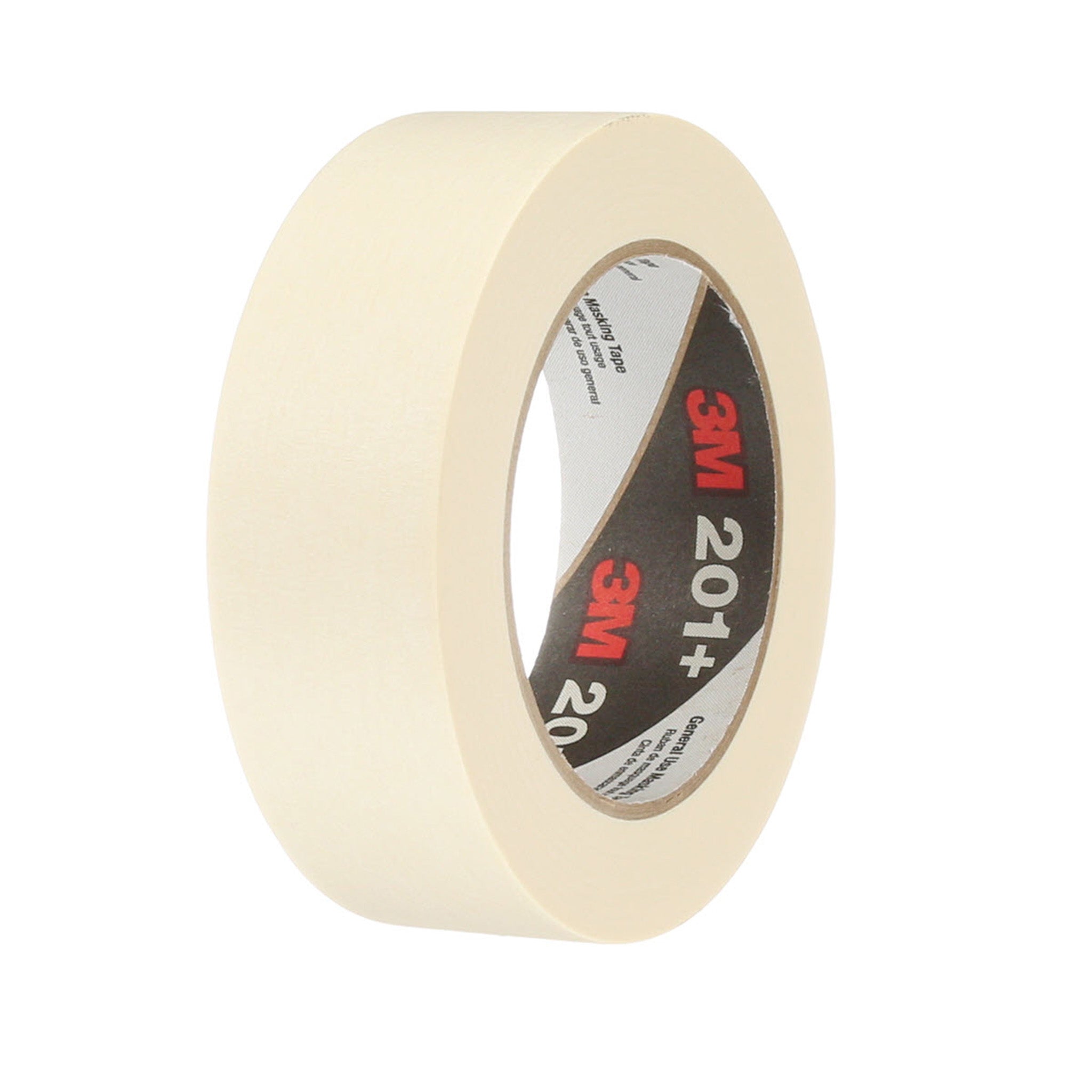 3M General Use Masking Tape 201+ Tan 36 mm x 55 m 4.4 mil, 1 Roll