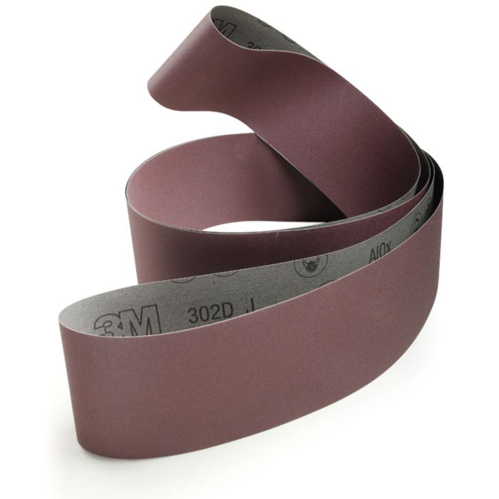 3M™ Cloth Belt 302D, 3 in x 132 in 80 J-weight, 25 per inner 50 per case