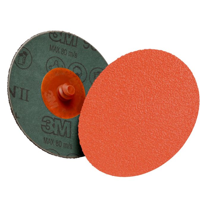 3M™ Cubitron™ II Roloc™ Fibre Disc 987C, TR, 3 in 60+, 50 per inner 200 per case