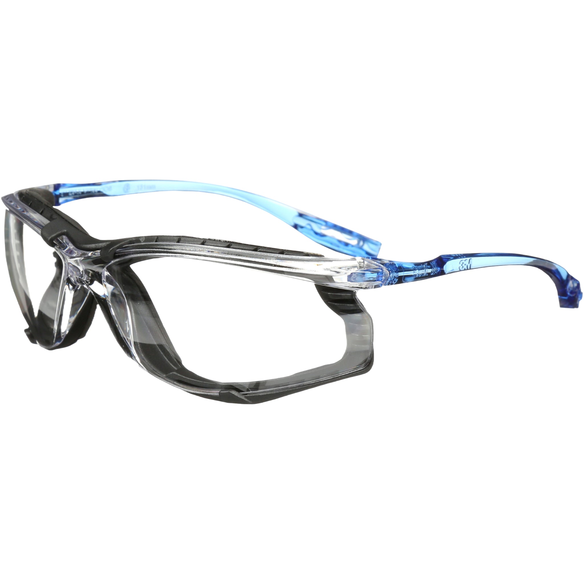 Virtua CCS Protective Eyewear - Clear AF lens with Foam Gasket, Left Side View